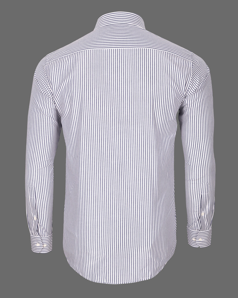 Indigo Blue with Milky White Striped Premium Cotton Shirt 5200-P78-38, 5200-P78-H-38, 5200-P78-39, 5200-P78-H-39, 5200-P78-40, 5200-P78-H-40, 5200-P78-42, 5200-P78-H-42, 5200-P78-44, 5200-P78-H-44, 5200-P78-46, 5200-P78-H-46, 5200-P78-48, 5200-P78-H-48, 5200-P78-50, 5200-P78-H-50, 5200-P78-52, 5200-P78-H-52