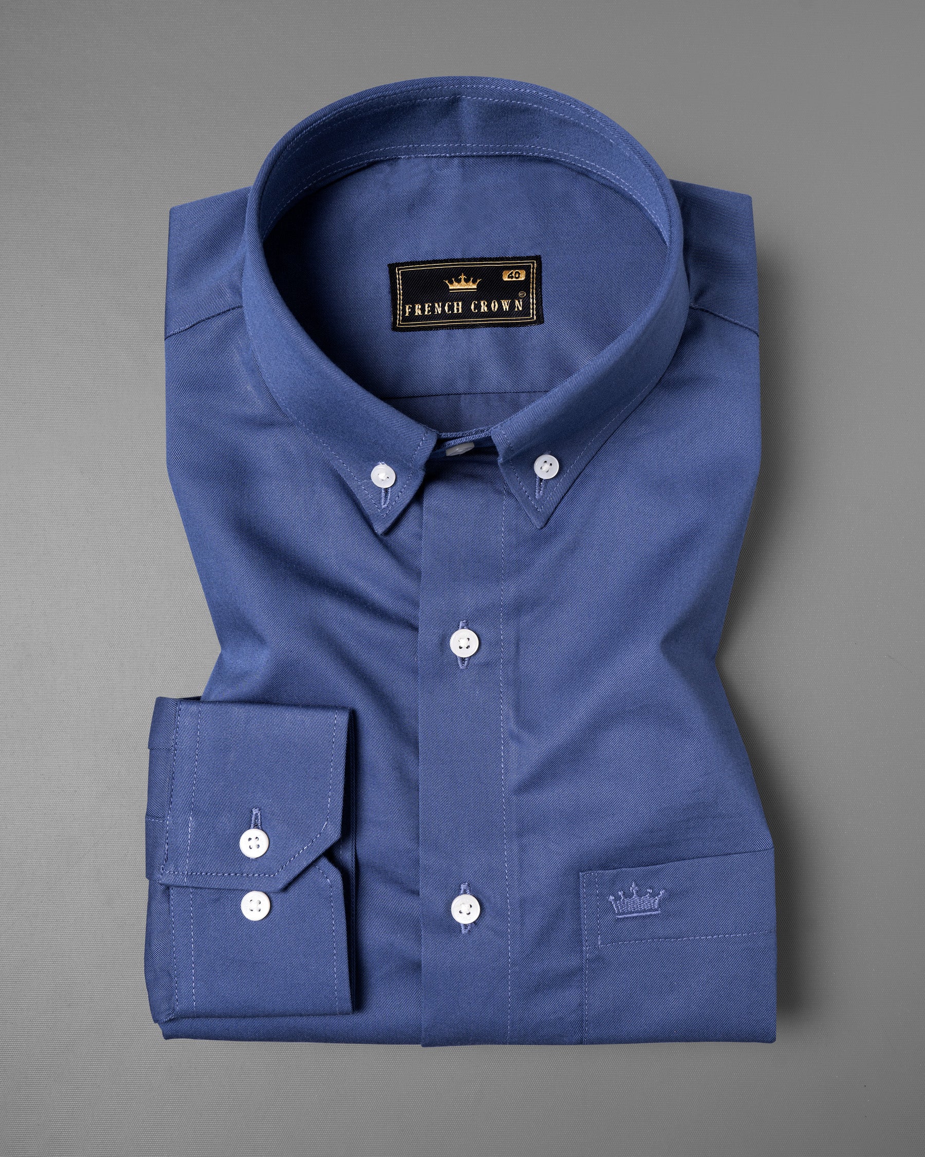 East Bay Blue Twill Premium Cotton Shirt 5238-BD-38, 5238-BD-H-38, 5238-BD-39, 5238-BD-H-39, 5238-BD-40, 5238-BD-H-40, 5238-BD-42, 5238-BD-H-42, 5238-BD-44, 5238-BD-H-44, 5238-BD-46, 5238-BD-H-46, 5238-BD-48, 5238-BD-H-48, 5238-BD-50, 5238-BD-H-50, 5238-BD-52, 5238-BD-H-52C