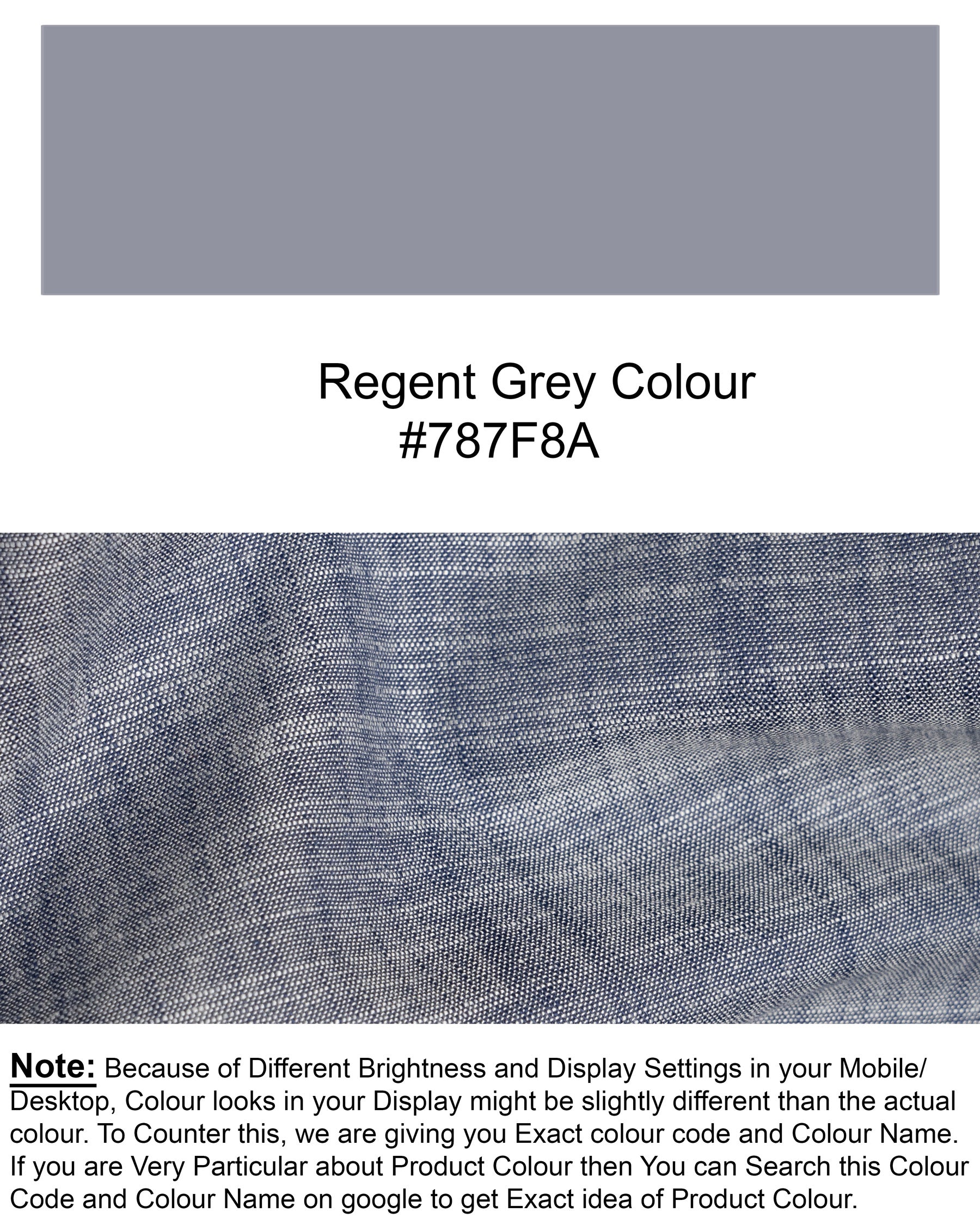 Regent Grey Chambray Premium Cotton Shirt 5291-38, 5291-H-38, 5291-39, 5291-H-39, 5291-40, 5291-H-40, 5291-42, 5291-H-42, 5291-44, 5291-H-44, 5291-46, 5291-H-46, 5291-48, 5291-H-48, 5291-50, 5291-H-50, 5291-52, 5291-H-52