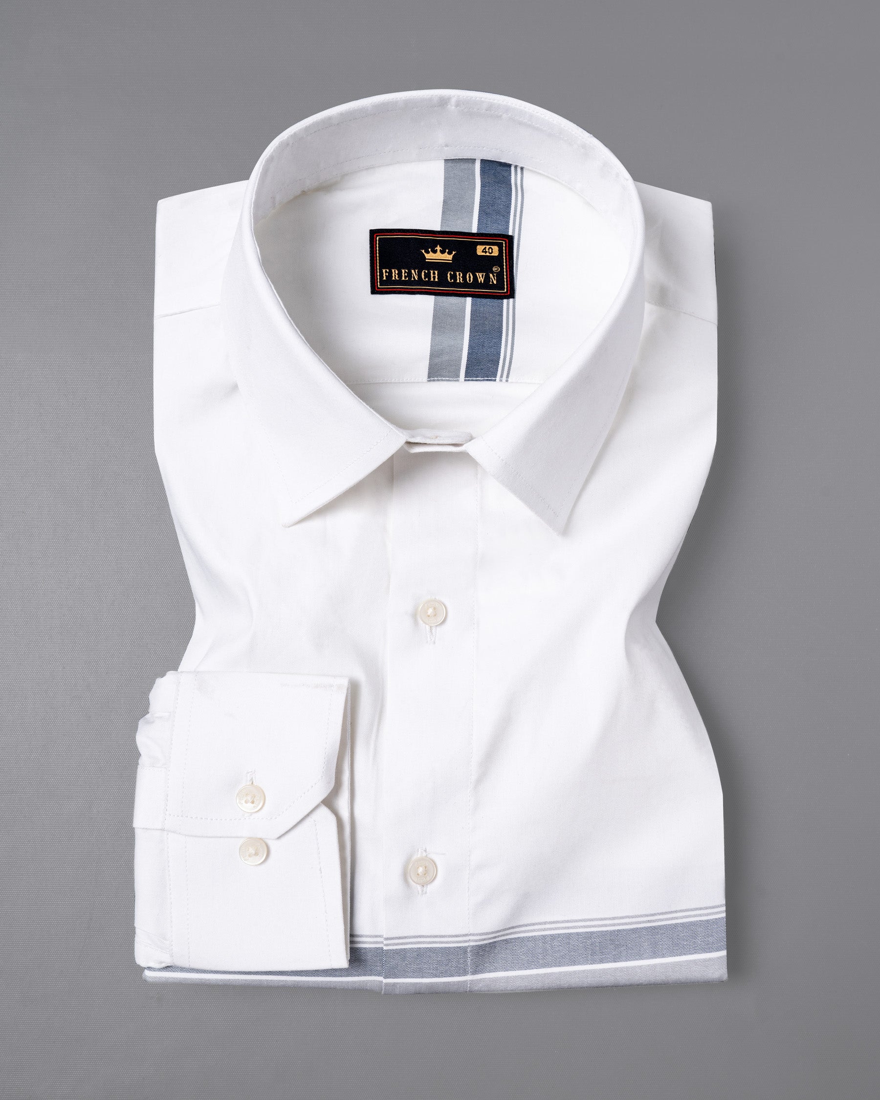 Bright White Striped Premium Cotton Shirt 5311-38, 5311-H-38, 5311-39, 5311-H-39, 5311-40, 5311-H-40, 5311-42, 5311-H-42, 5311-44, 5311-H-44, 5311-46, 5311-H-46, 5311-48, 5311-H-48, 5311-50, 5311-H-50, 5311-52, 5311-H-52