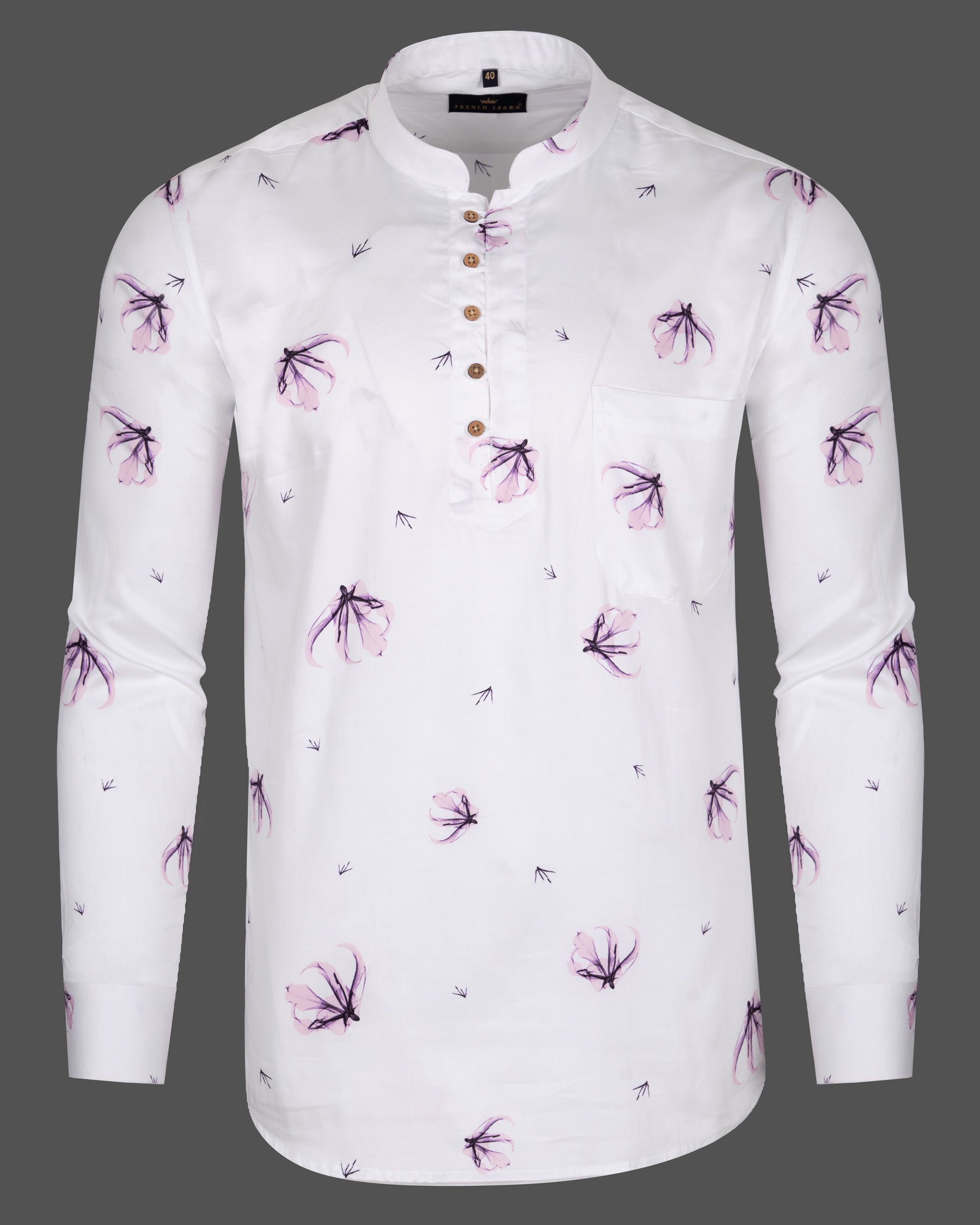 Bright White Printed Premium Satin Kurta Shirt 5340-KS-38, 5340-KS-H-38, 5340-KS-39, 5340-KS-H-39, 5340-KS-40, 5340-KS-H-40, 5340-KS-42, 5340-KS-H-42, 5340-KS-44, 5340-KS-H-44, 5340-KS-46, 5340-KS-H-46, 5340-KS-48, 5340-KS-H-48, 5340-KS-50, 5340-KS-H-50, 5340-KS-52, 5340-KS-H-52