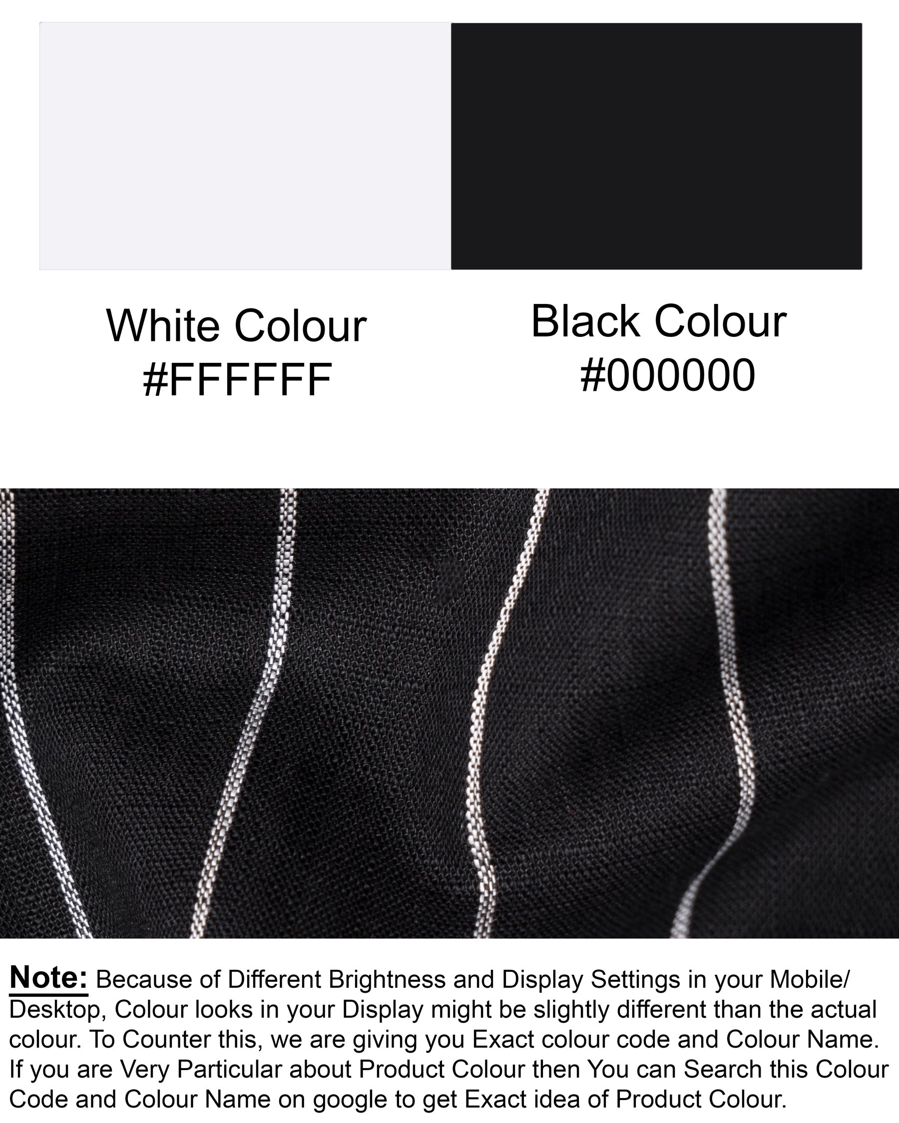 Jade Black with White Striped Dobby Textured Premium Giza Cotton Shirt 5348-BLK-38, 5348-BLK-H-38, 5348-BLK-39, 5348-BLK-H-39, 5348-BLK-40, 5348-BLK-H-40, 5348-BLK-42, 5348-BLK-H-42, 5348-BLK-44, 5348-BLK-H-44, 5348-BLK-46, 5348-BLK-H-46, 5348-BLK-48, 5348-BLK-H-48, 5348-BLK-50, 5348-BLK-H-50, 5348-BLK-52, 5348-BLK-H-52