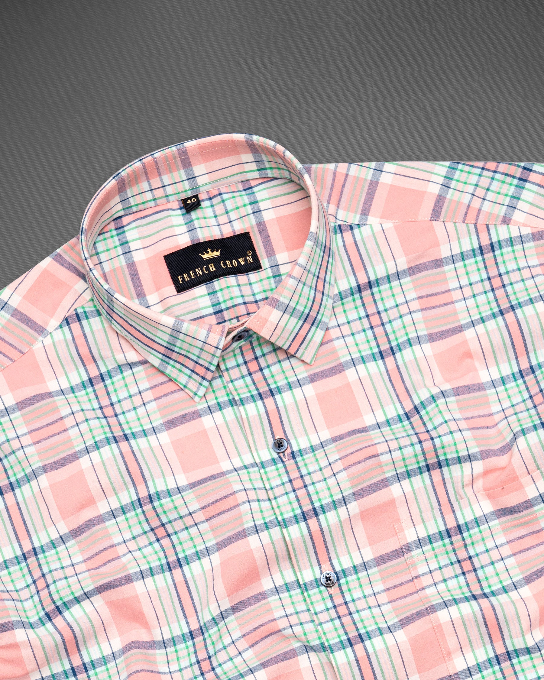 Multicolor Chequered Royal Oxford Shirt 5361-BLK-38, 5361-BLK-H-38, 5361-BLK-39, 5361-BLK-H-39, 5361-BLK-40, 5361-BLK-H-40, 5361-BLK-42, 5361-BLK-H-42, 5361-BLK-44, 5361-BLK-H-44, 5361-BLK-46, 5361-BLK-H-46, 5361-BLK-48, 5361-BLK-H-48, 5361-BLK-50, 5361-BLK-H-50, 5361-BLK-52, 5361-BLK-H-52