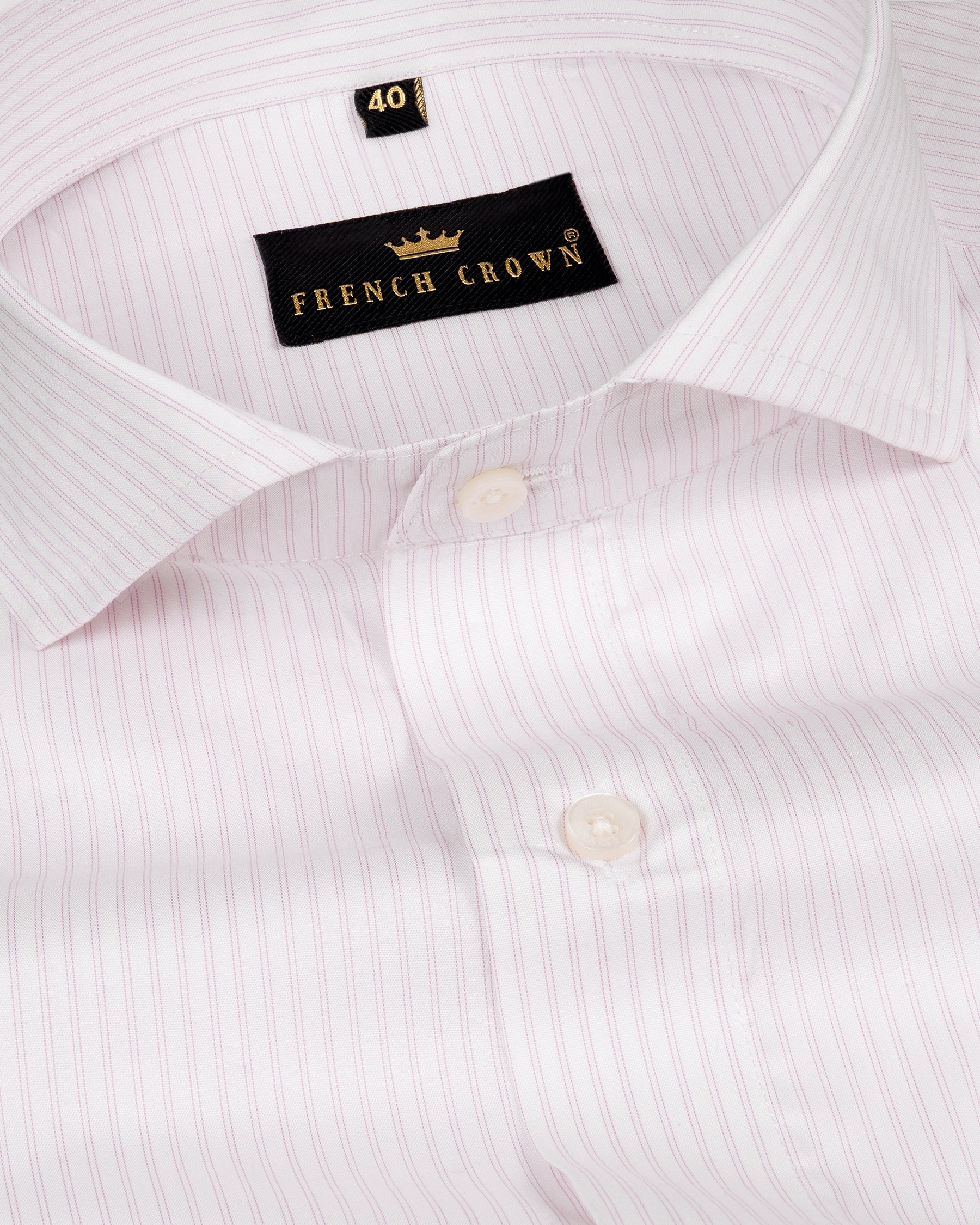 White with Pink Striped Premium Cotton Shirt 5425-CA-38, 5425-CA-H-38, 5425-CA-39, 5425-CA-H-39, 5425-CA-40, 5425-CA-H-40, 5425-CA-42, 5425-CA-H-42, 5425-CA-44, 5425-CA-H-44, 5425-CA-46, 5425-CA-H-46, 5425-CA-48, 5425-CA-H-48, 5425-CA-50, 5425-CA-H-50, 5425-CA-52, 5425-CA-H-52