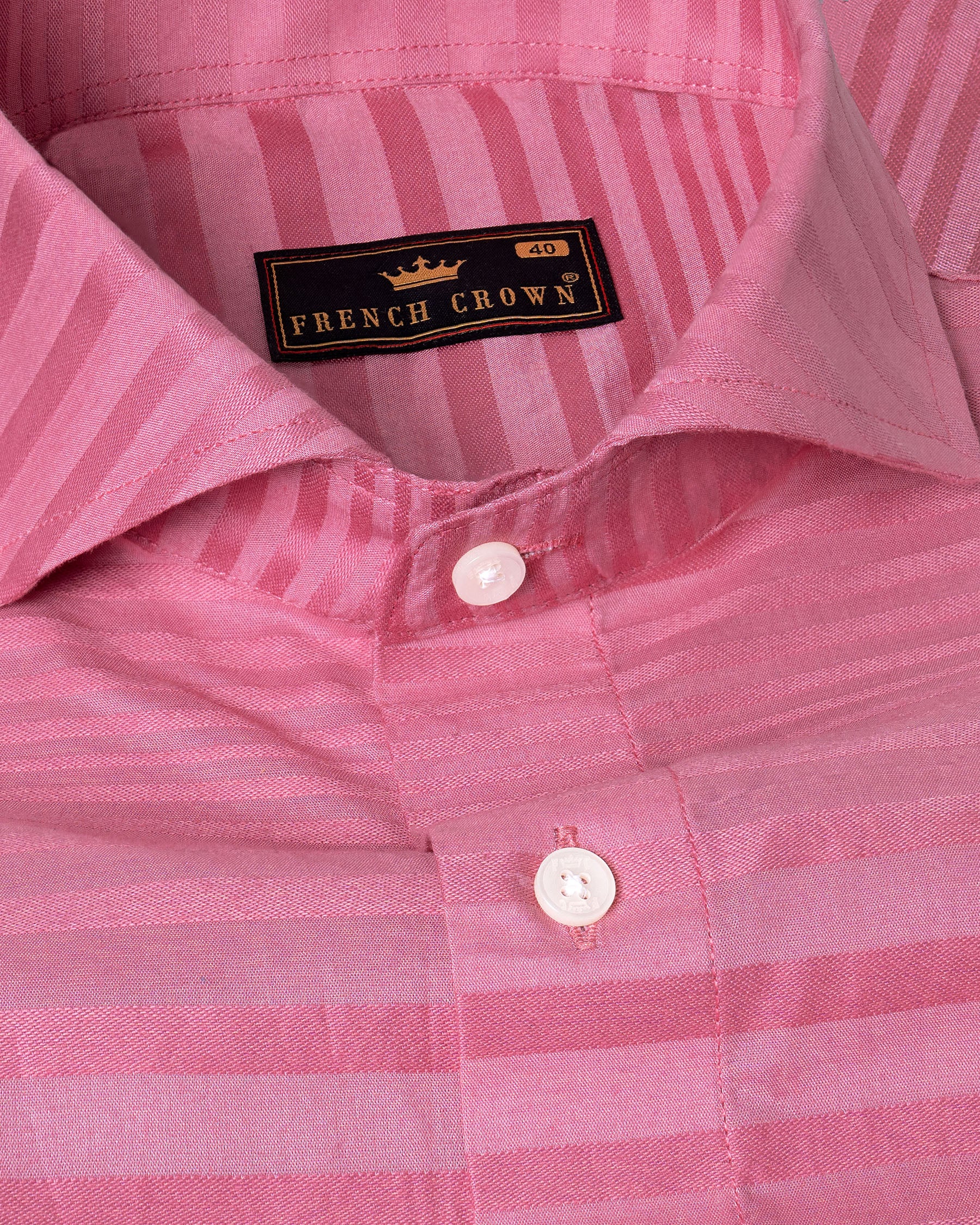 Illusion and Hippie Pink Striped Dobby Textured Premium Giza Cotton Shirt 5426-CA-38, 5426-CA-H-38, 5426-CA-39, 5426-CA-H-39, 5426-CA-40, 5426-CA-H-40, 5426-CA-42, 5426-CA-H-42, 5426-CA-44, 5426-CA-H-44, 5426-CA-46, 5426-CA-H-46, 5426-CA-48, 5426-CA-H-48, 5426-CA-50, 5426-CA-H-50, 5426-CA-52, 5426-CA-H-52