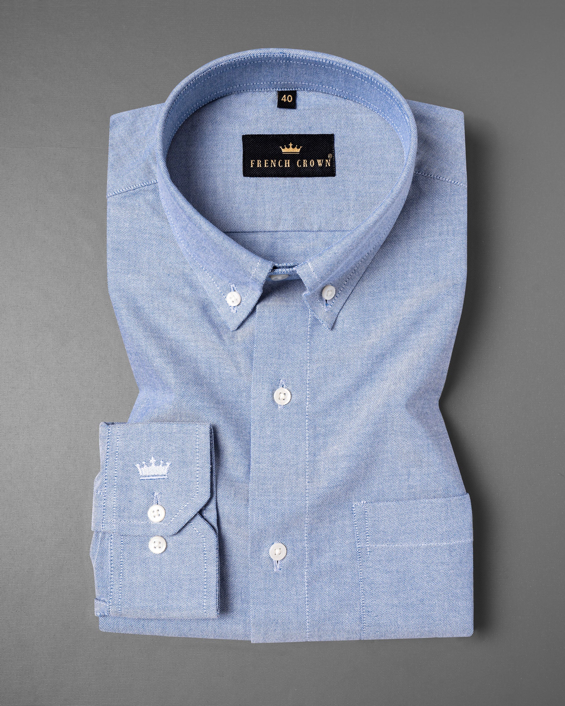 Sky Blue Royal Oxford Shirt 5438-BD-38, 5438-BD-H-38, 5438-BD-39, 5438-BD-H-39, 5438-BD-40, 5438-BD-H-40, 5438-BD-42, 5438-BD-H-42, 5438-BD-44, 5438-BD-H-44, 5438-BD-46, 5438-BD-H-46, 5438-BD-48, 5438-BD-H-48, 5438-BD-50, 5438-BD-H-50, 5438-BD-52, 5438-BD-H-52