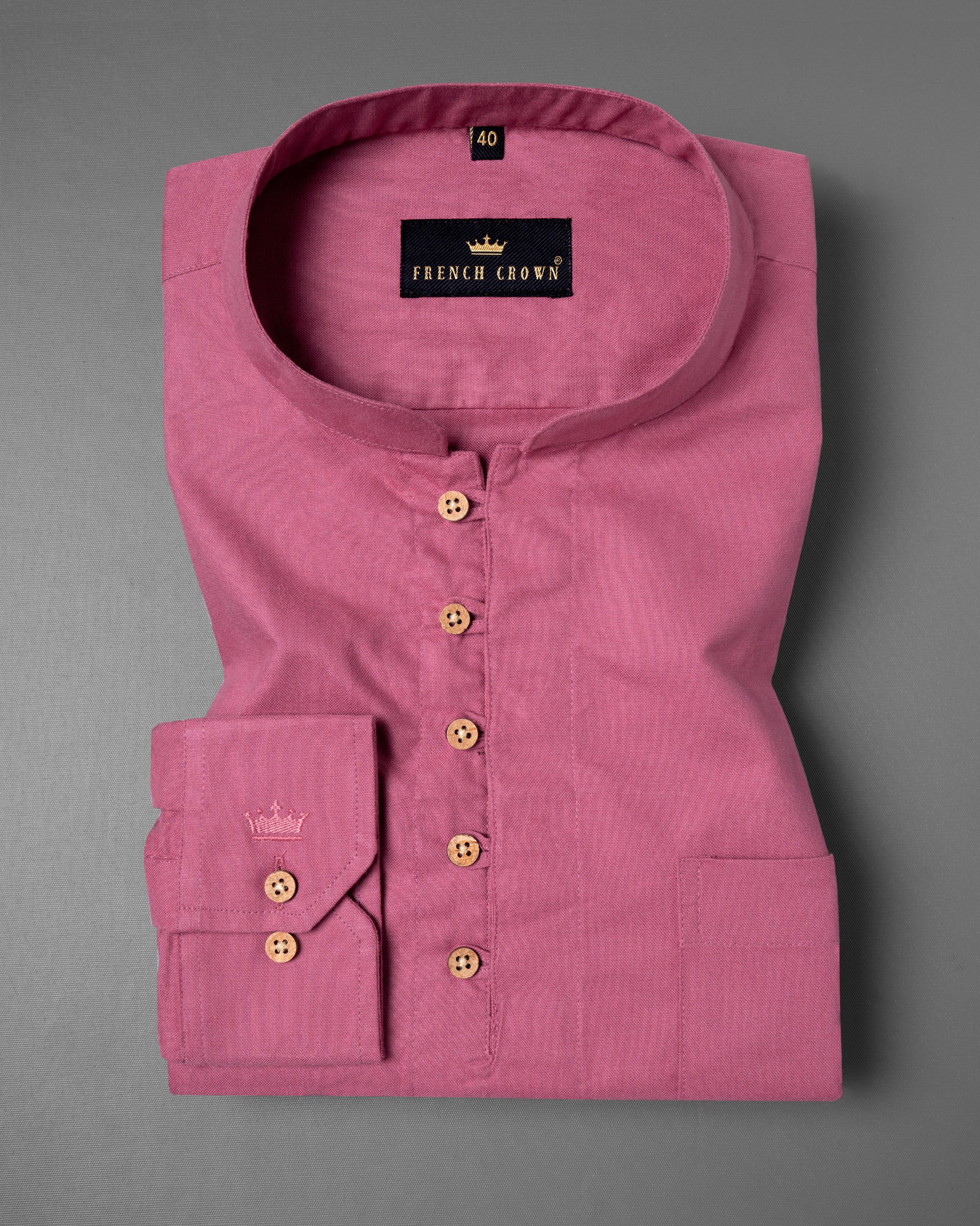 Cadillac Pink Royal Oxford Kurta Shirt 5450-KS-38, 5450-KS-H-38, 5450-KS-39, 5450-KS-H-39, 5450-KS-40, 5450-KS-H-40, 5450-KS-42, 5450-KS-H-42, 5450-KS-44, 5450-KS-H-44, 5450-KS-46, 5450-KS-H-46, 5450-KS-48, 5450-KS-H-48, 5450-KS-50, 5450-KS-H-50, 5450-KS-52, 5450-KS-H-52