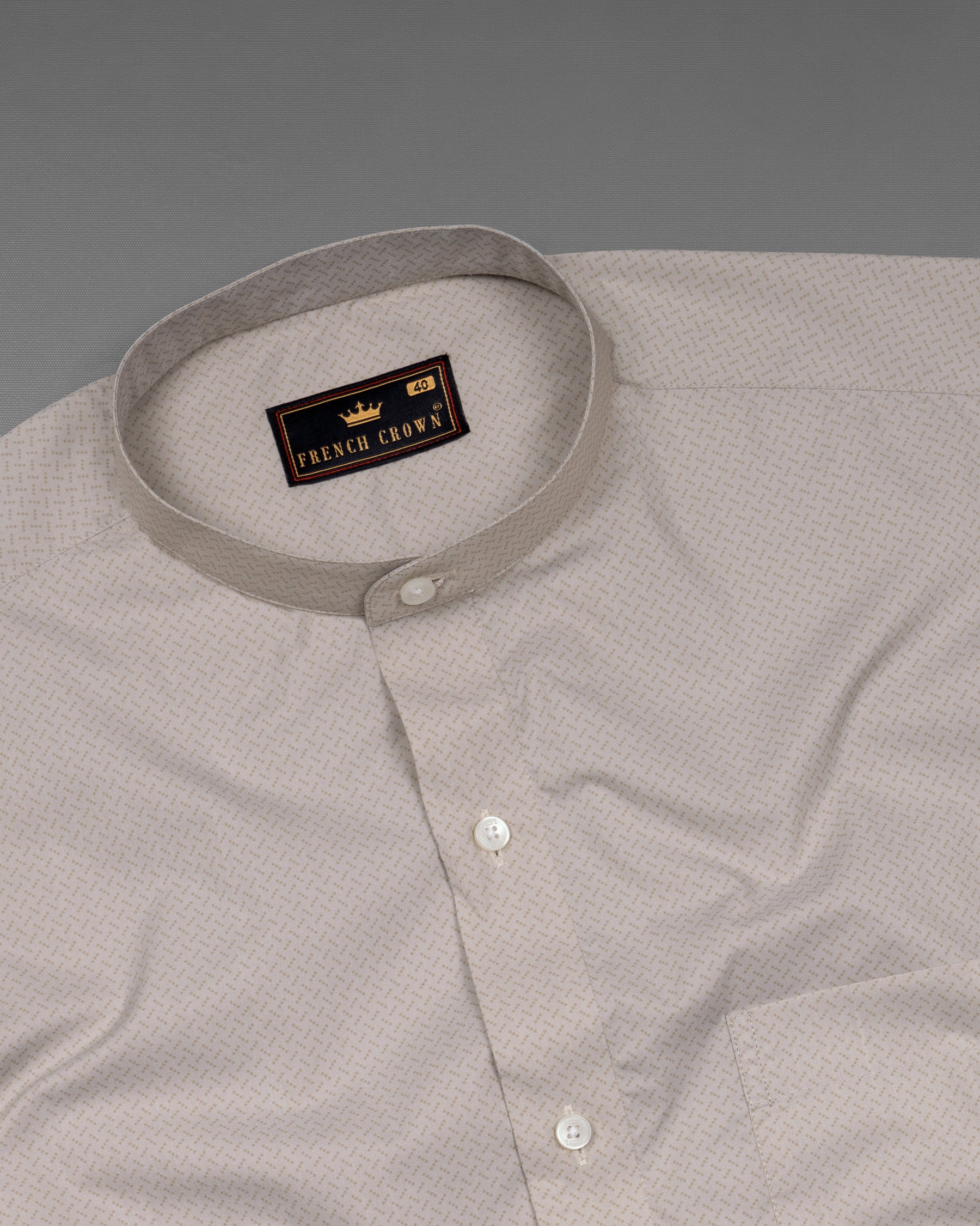 Beige Micro Printed Premium Cotton Shirt 5505-M-38, 5505-M-H-38, 5505-M-39, 5505-M-H-39, 5505-M-40, 5505-M-H-40, 5505-M-42, 5505-M-H-42, 5505-M-44, 5505-M-H-44, 5505-M-46, 5505-M-H-46, 5505-M-48, 5505-M-H-48, 5505-M-50, 5505-M-H-50, 5505-M-52, 5505-M-H-52