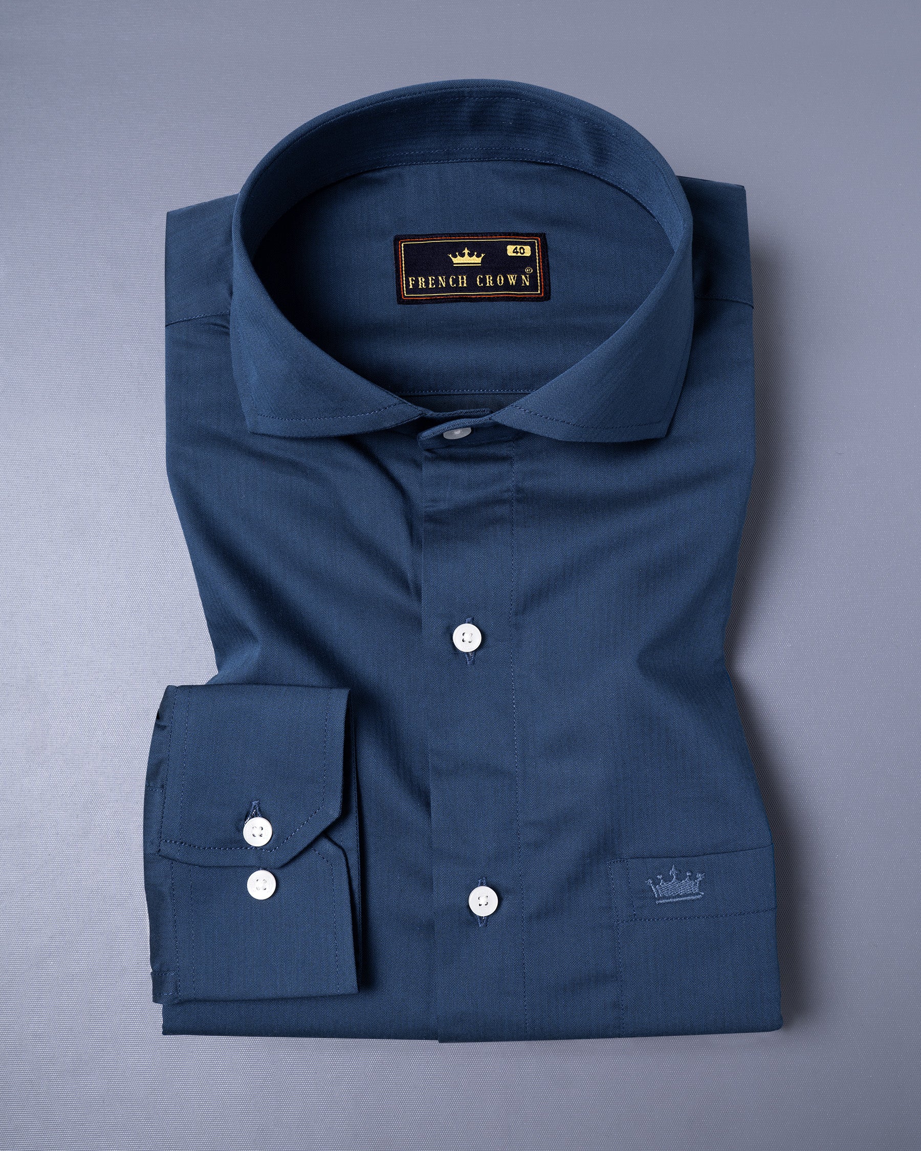 Nile Blue Herringbone Premium Cotton Shirt 5511-CA-38, 5511-CA-H-38, 5511-CA-39, 5511-CA-H-39, 5511-CA-40, 5511-CA-H-40, 5511-CA-42, 5511-CA-H-42, 5511-CA-44, 5511-CA-H-44, 5511-CA-46, 5511-CA-H-46, 5511-CA-48, 5511-CA-H-48, 5511-CA-50, 5511-CA-H-50, 5511-CA-52, 5511-CA-H-52