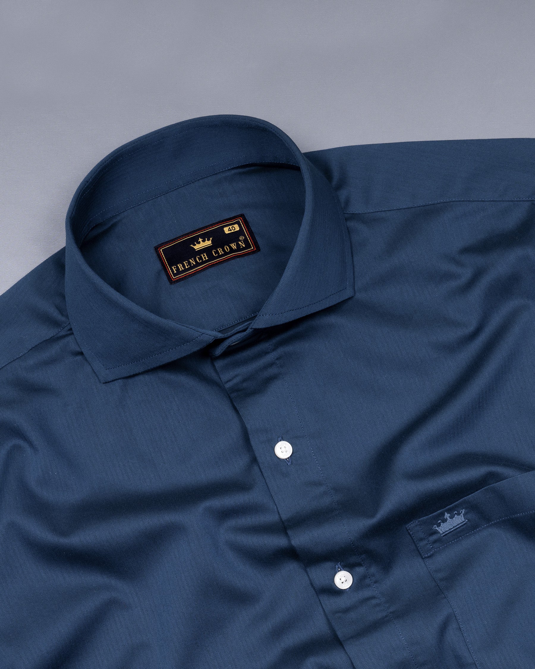 Nile Blue Herringbone Premium Cotton Shirt 5511-CA-38, 5511-CA-H-38, 5511-CA-39, 5511-CA-H-39, 5511-CA-40, 5511-CA-H-40, 5511-CA-42, 5511-CA-H-42, 5511-CA-44, 5511-CA-H-44, 5511-CA-46, 5511-CA-H-46, 5511-CA-48, 5511-CA-H-48, 5511-CA-50, 5511-CA-H-50, 5511-CA-52, 5511-CA-H-52