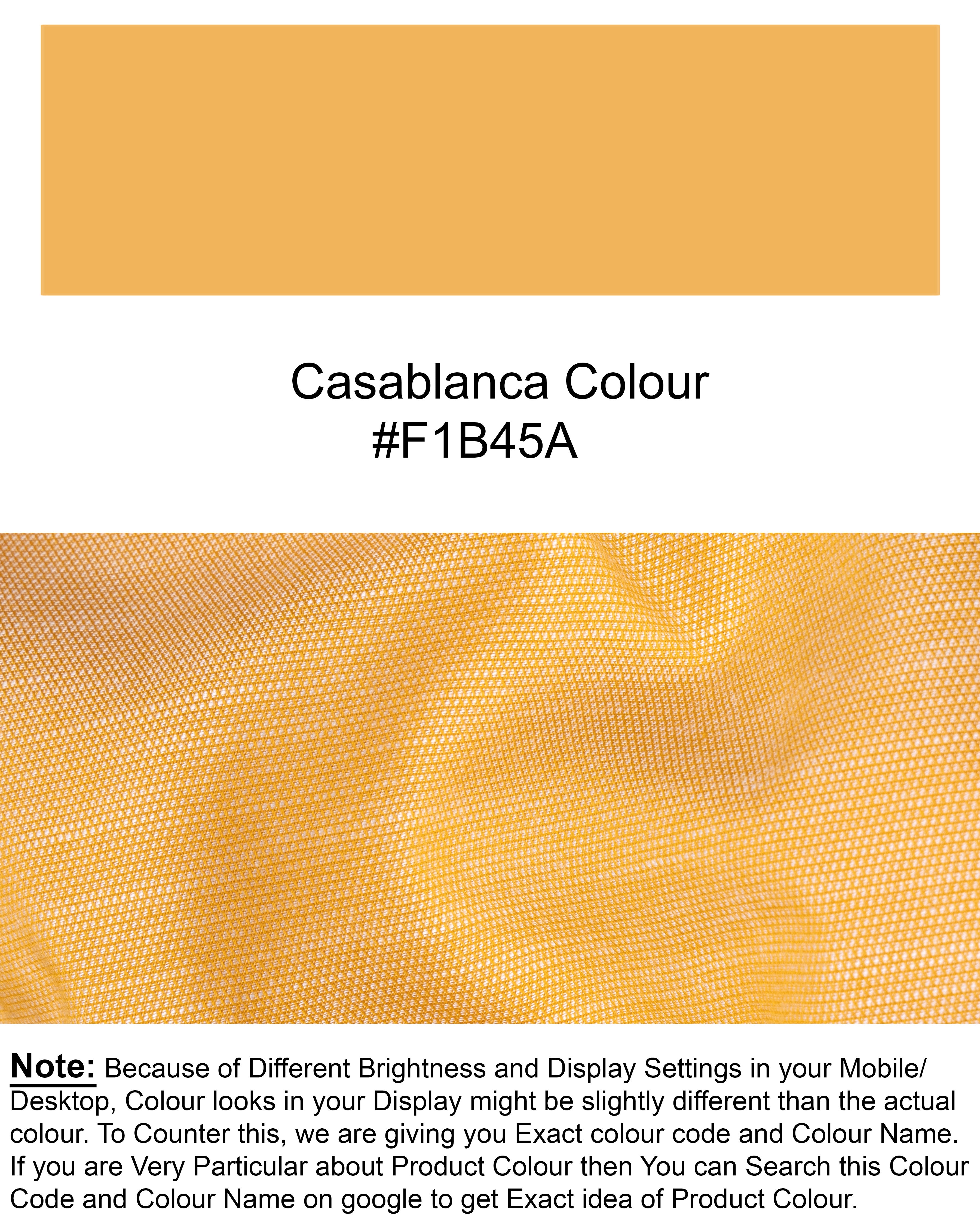 Casablanca Yellow Dobby Textured Premium Giza Cotton Shirt 5518-CA-38, 5518-CA-H-38, 5518-CA-39, 5518-CA-H-39, 5518-CA-40, 5518-CA-H-40, 5518-CA-42, 5518-CA-H-42, 5518-CA-44, 5518-CA-H-44, 5518-CA-46, 5518-CA-H-46, 5518-CA-48, 5518-CA-H-48, 5518-CA-50, 5518-CA-H-50, 5518-CA-52, 5518-CA-H-52