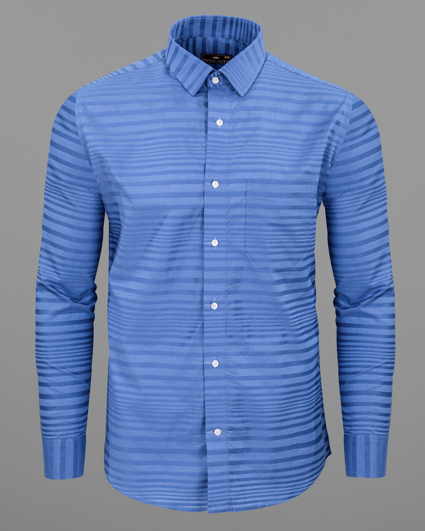 Endeavour Blue Striped Dobby Textured Premium Giza Cotton Shirt 5533-38, 5533-H-38, 5533-39, 5533-H-39, 5533-40, 5533-H-40, 5533-42, 5533-H-42, 5533-44, 5533-H-44, 5533-46, 5533-H-46, 5533-48, 5533-H-48, 5533-50, 5533-H-50, 5533-52, 5533-H-52