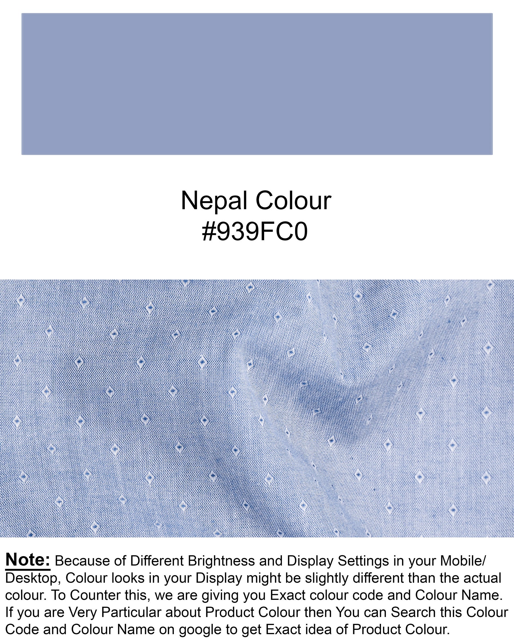 Nepal Blue Dobby Textured Premium Giza Cotton Shirt 5544-CA-38, 5544-CA-H-38, 5544-CA-39, 5544-CA-H-39, 5544-CA-40, 5544-CA-H-40, 5544-CA-42, 5544-CA-H-42, 5544-CA-44, 5544-CA-H-44, 5544-CA-46, 5544-CA-H-46, 5544-CA-48, 5544-CA-H-48, 5544-CA-50, 5544-CA-H-50, 5544-CA-52, 5544-CA-H-52