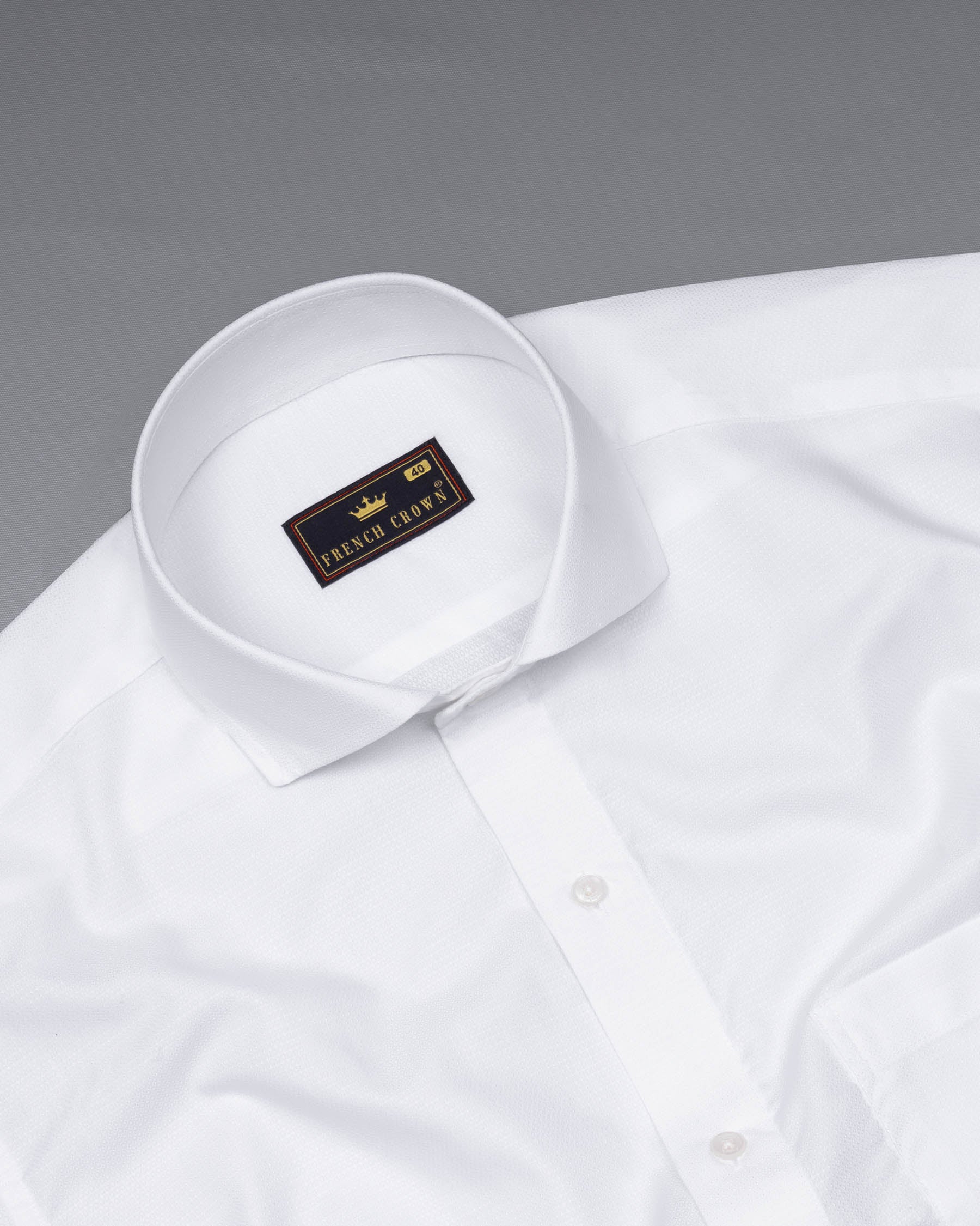 Solitude White Dobby Textured Premium Giza Cotton Shirt 5612-CA-38, 5612-CA-H-38, 5612-CA-39, 5612-CA-H-39, 5612-CA-40, 5612-CA-H-40, 5612-CA-42, 5612-CA-H-42, 5612-CA-44, 5612-CA-H-44, 5612-CA-46, 5612-CA-H-46, 5612-CA-48, 5612-CA-H-48, 5612-CA-50, 5612-CA-H-50, 5612-CA-52, 5612-CA-H-52