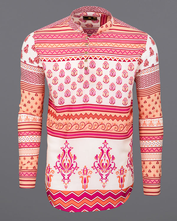 Dawn Orange Printed and Striped Premium Tencel Kurta Shirt 5615-KS-38, 5615-KS-H-38, 5615-KS-39, 5615-KS-H-39, 5615-KS-40, 5615-KS-H-40, 5615-KS-42, 5615-KS-H-42, 5615-KS-44, 5615-KS-H-44, 5615-KS-46, 5615-KS-H-46, 5615-KS-48, 5615-KS-H-48, 5615-KS-50, 5615-KS-H-50, 5615-KS-52, 5615-KS-H-52