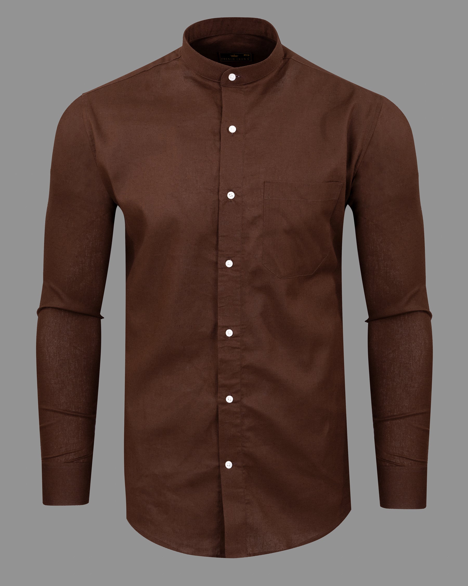 Congo Brown Luxurious Linen Shirt 5617-M-38, 5617-M-H-38, 5617-M-39, 5617-M-H-39, 5617-M-40, 5617-M-H-40, 5617-M-42, 5617-M-H-42, 5617-M-44, 5617-M-H-44, 5617-M-46, 5617-M-H-46, 5617-M-48, 5617-M-H-48, 5617-M-50, 5617-M-H-50, 5617-M-52, 5617-M-H-52