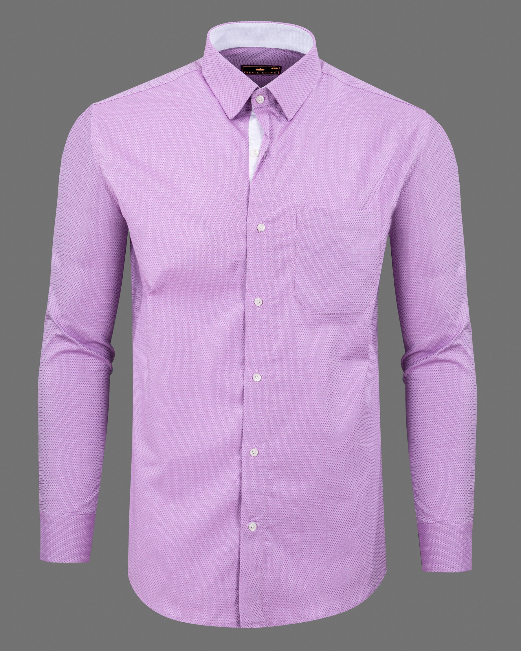 Light Wisteria purple Dobby Textured Premium Giza Cotton Shirt 5642-CLOTH-P-38, 5642-CLOTH-P-H-38, 5642-CLOTH-P-39, 5642-CLOTH-P-H-39, 5642-CLOTH-P-40, 5642-CLOTH-P-H-40, 5642-CLOTH-P-42, 5642-CLOTH-P-H-42, 5642-CLOTH-P-44, 5642-CLOTH-P-H-44, 5642-CLOTH-P-46, 5642-CLOTH-P-H-46, 5642-CLOTH-P-48, 5642-CLOTH-P-H-48, 5642-CLOTH-P-50, 5642-CLOTH-P-H-50, 5642-CLOTH-P-52, 5642-CLOTH-P-H-52