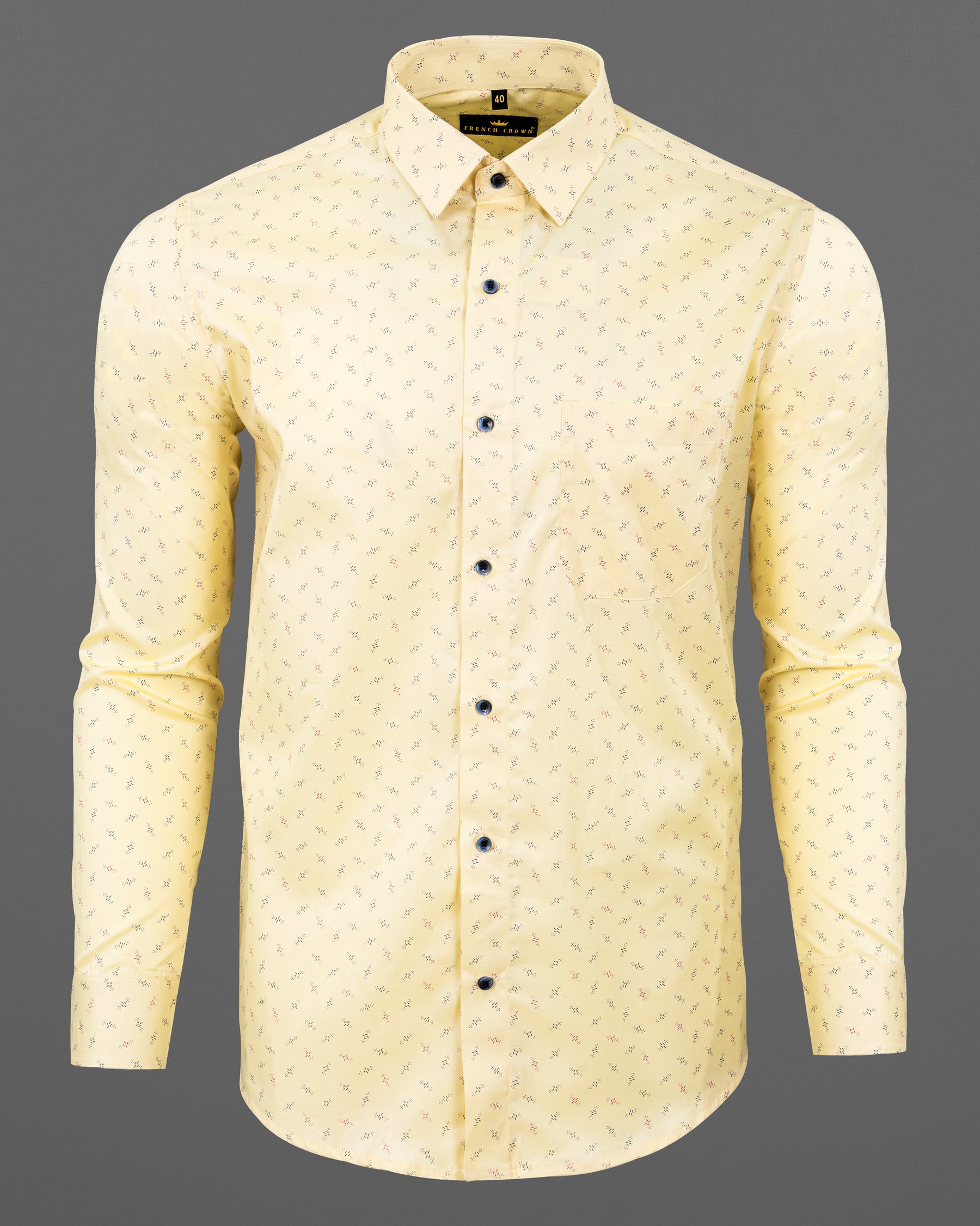 Colonial yellow Printed Premium Cotton Shirt 5649-BLE-38, 5649-BLE-H-38, 5649-BLE-39, 5649-BLE-H-39, 5649-BLE-40, 5649-BLE-H-40, 5649-BLE-42, 5649-BLE-H-42, 5649-BLE-44, 5649-BLE-H-44, 5649-BLE-46, 5649-BLE-H-46, 5649-BLE-48, 5649-BLE-H-48, 5649-BLE-50, 5649-BLE-H-50, 5649-BLE-52, 5649-BLE-H-52