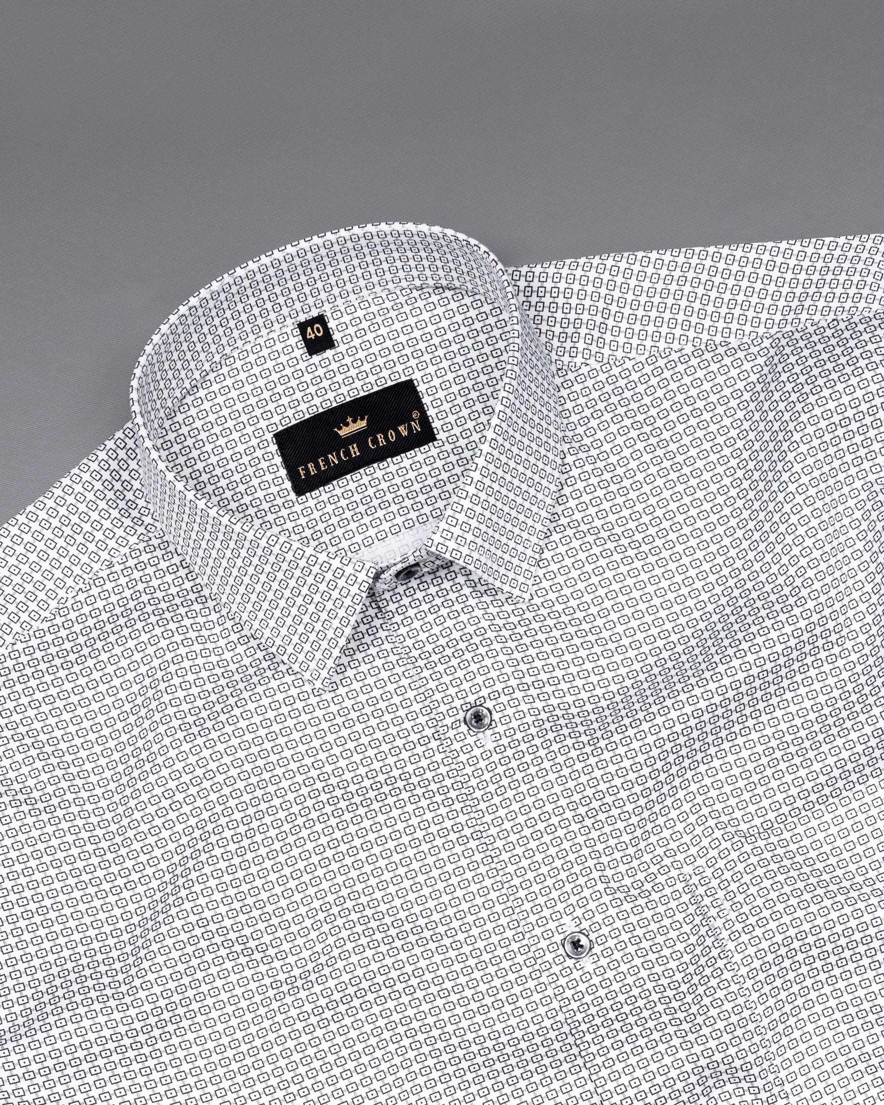 Alabaster White Printed Super soft Premium Cotton Shirt 5657-BLK-38, 5657-BLK-H-38, 5657-BLK-39, 5657-BLK-H-39, 5657-BLK-40, 5657-BLK-H-40, 5657-BLK-42, 5657-BLK-H-42, 5657-BLK-44, 5657-BLK-H-44, 5657-BLK-46, 5657-BLK-H-46, 5657-BLK-48, 5657-BLK-H-48, 5657-BLK-50, 5657-BLK-H-50, 5657-BLK-52, 5657-BLK-H-52