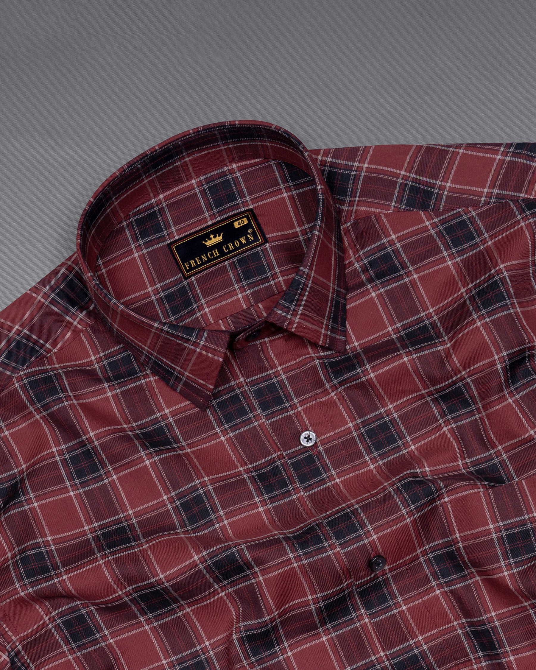 Rust Twill Plaid Premium Cotton Shirt 5662-BLK-38, 5662-BLK-H-38, 5662-BLK-39, 5662-BLK-H-39, 5662-BLK-40, 5662-BLK-H-40, 5662-BLK-42, 5662-BLK-H-42, 5662-BLK-44, 5662-BLK-H-44, 5662-BLK-46, 5662-BLK-H-46, 5662-BLK-48, 5662-BLK-H-48, 5662-BLK-50, 5662-BLK-H-50, 5662-BLK-52, 5662-BLK-H-52