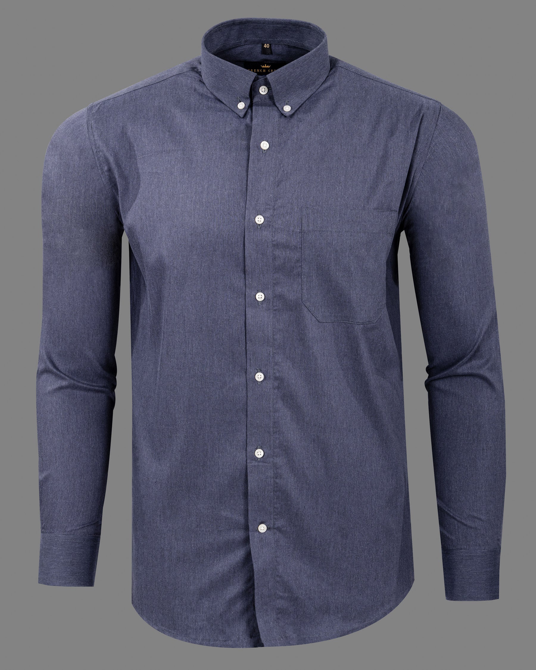 Denim Blue Premium Cotton Shirt 5691-BD-38, 5691-BD-H-38, 5691-BD-39, 5691-BD-H-39, 5691-BD-40, 5691-BD-H-40, 5691-BD-42, 5691-BD-H-42, 5691-BD-44, 5691-BD-H-44, 5691-BD-46, 5691-BD-H-46, 5691-BD-48, 5691-BD-H-48, 5691-BD-50, 5691-BD-H-50, 5691-BD-52, 5691-BD-H-52