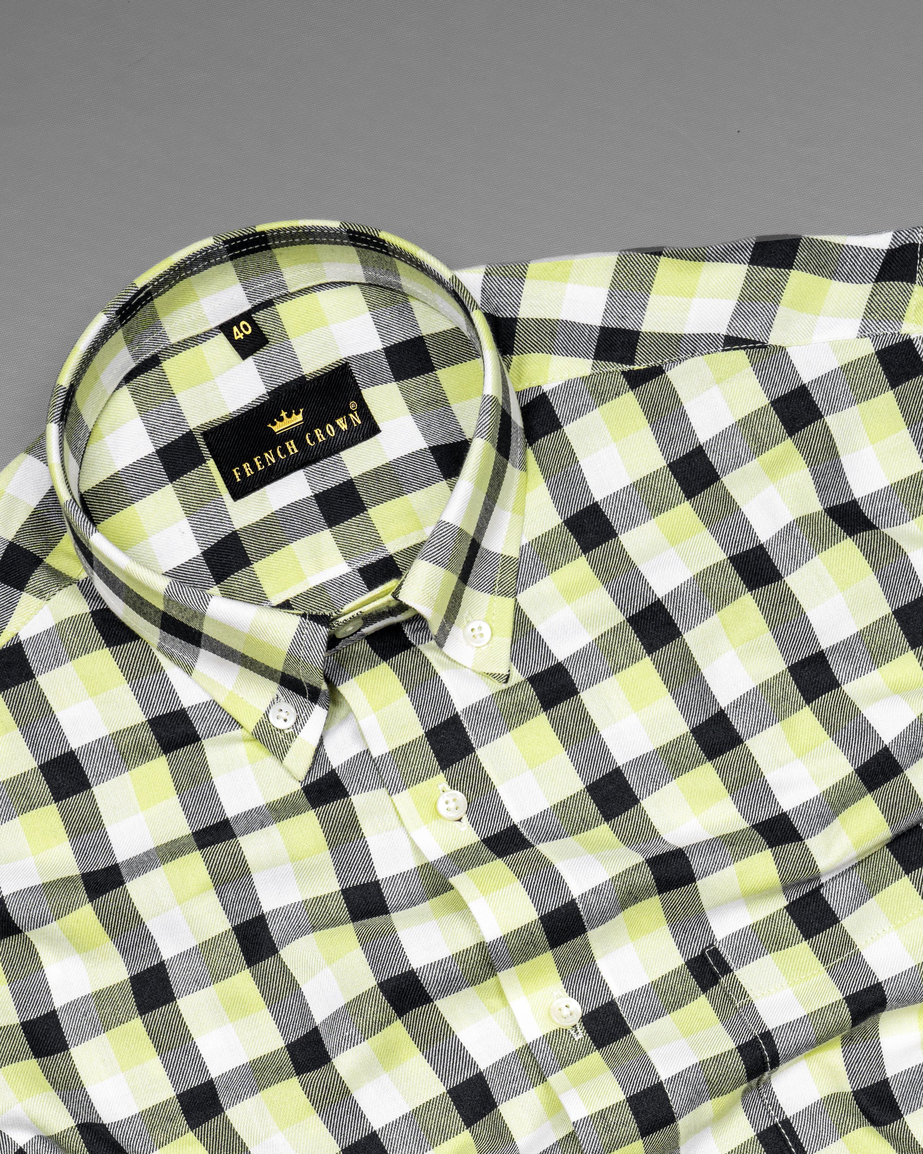 Jade Black with Pale Goldenrod Twill Plaid Premium Cotton Shirt 5700-BD-38, 5700-BD-H-38, 5700-BD-39, 5700-BD-H-39, 5700-BD-40, 5700-BD-H-40, 5700-BD-42, 5700-BD-H-42, 5700-BD-44, 5700-BD-H-44, 5700-BD-46, 5700-BD-H-46, 5700-BD-48, 5700-BD-H-48, 5700-BD-50, 5700-BD-H-50, 5700-BD-52, 5700-BD-H-52