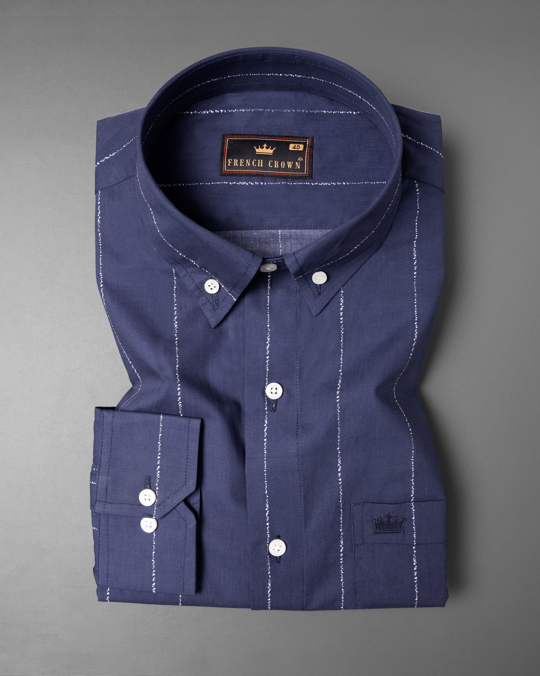 Gun Powder Blue Striped Premium Cotton Shirt 5703-BD-38, 5703-BD-H-38, 5703-BD-39, 5703-BD-H-39, 5703-BD-40, 5703-BD-H-40, 5703-BD-42, 5703-BD-H-42, 5703-BD-44, 5703-BD-H-44, 5703-BD-46, 5703-BD-H-46, 5703-BD-48, 5703-BD-H-48, 5703-BD-50, 5703-BD-H-50, 5703-BD-52, 5703-BD-H-52