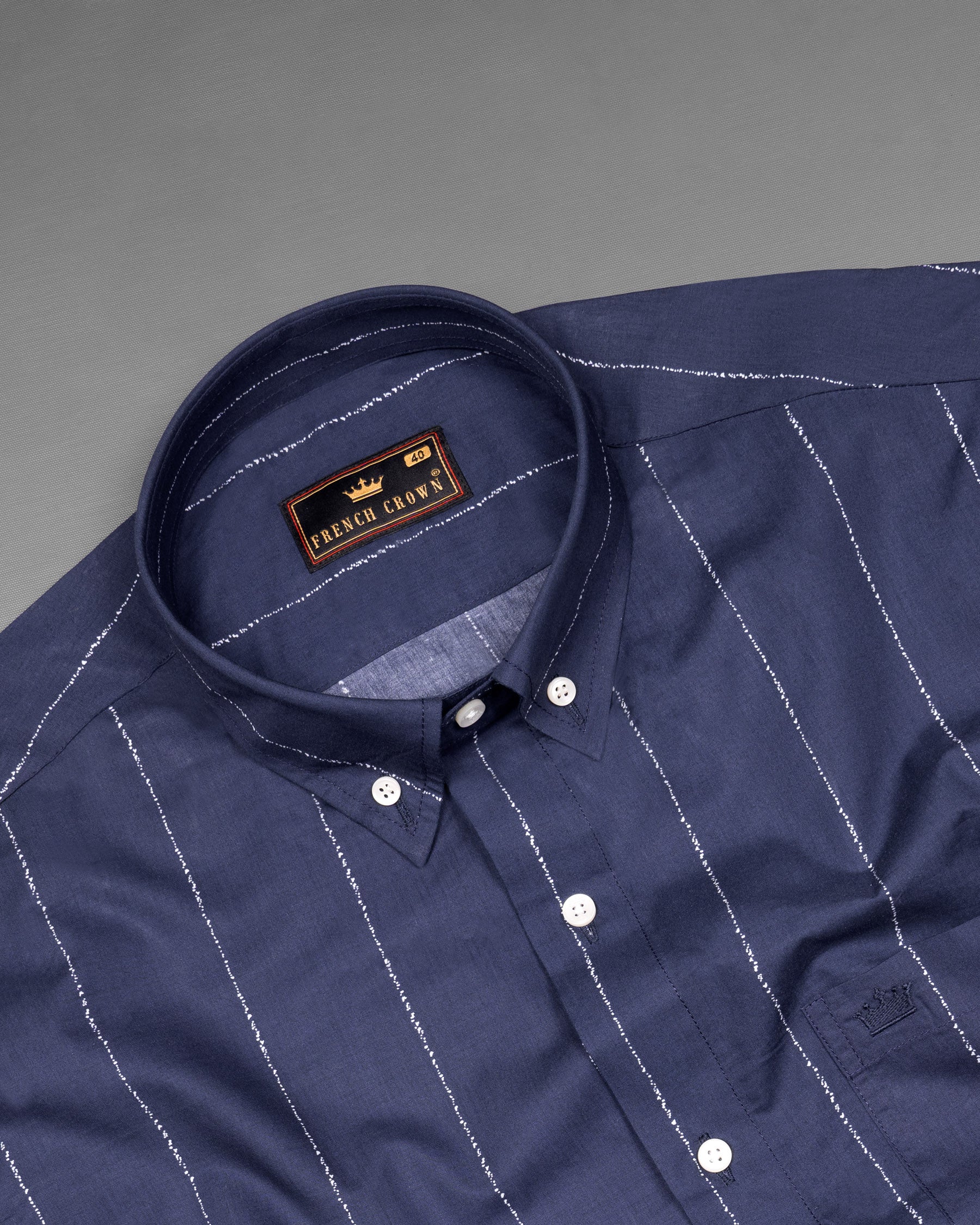 Gun Powder Blue Striped Premium Cotton Shirt 5703-BD-38, 5703-BD-H-38, 5703-BD-39, 5703-BD-H-39, 5703-BD-40, 5703-BD-H-40, 5703-BD-42, 5703-BD-H-42, 5703-BD-44, 5703-BD-H-44, 5703-BD-46, 5703-BD-H-46, 5703-BD-48, 5703-BD-H-48, 5703-BD-50, 5703-BD-H-50, 5703-BD-52, 5703-BD-H-52