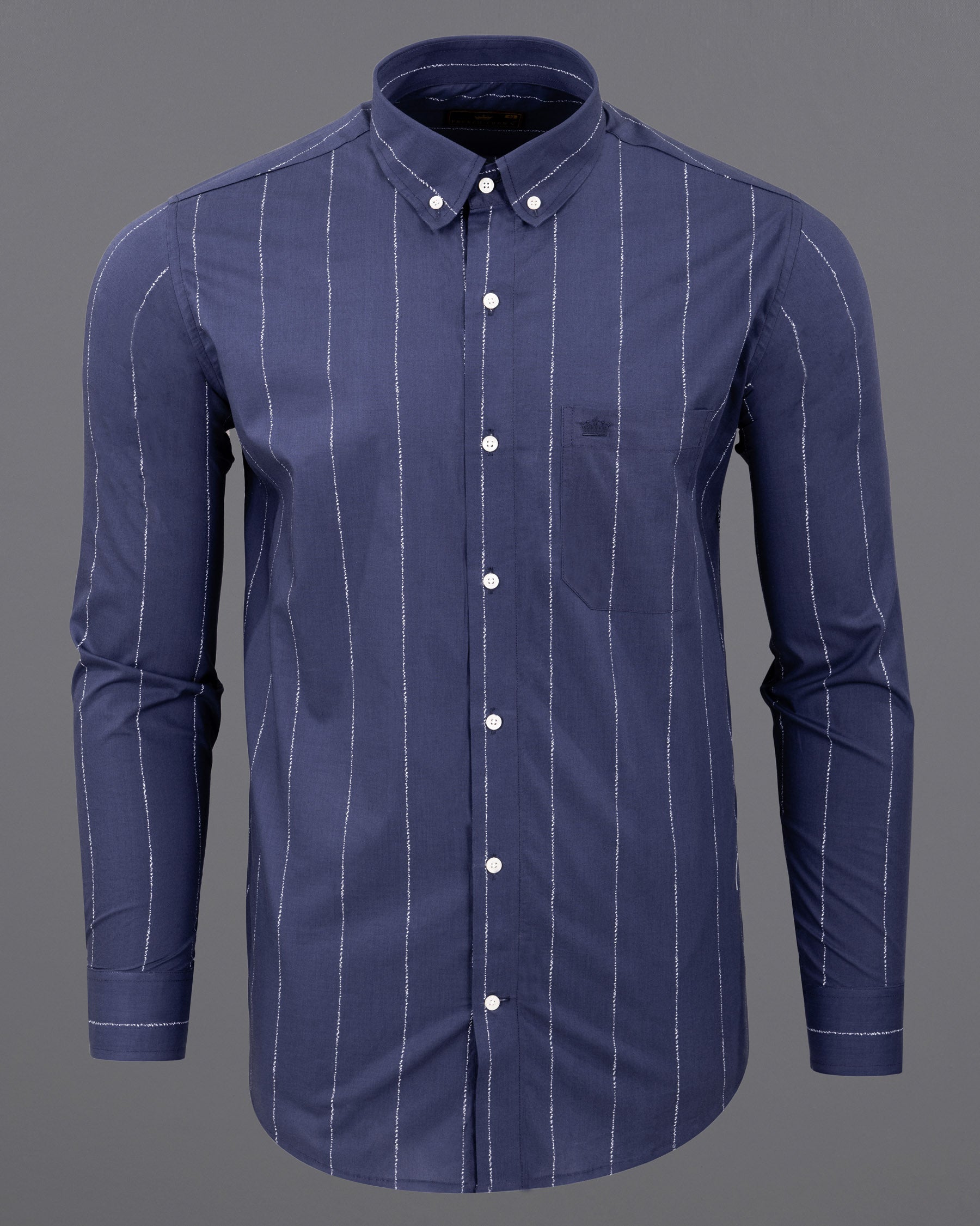 Gun Powder Blue Striped Premium Cotton Shirt 5703-BD-38, 5703-BD-H-38, 5703-BD-39, 5703-BD-H-39, 5703-BD-40, 5703-BD-H-40, 5703-BD-42, 5703-BD-H-42, 5703-BD-44, 5703-BD-H-44, 5703-BD-46, 5703-BD-H-46, 5703-BD-48, 5703-BD-H-48, 5703-BD-50, 5703-BD-H-50, 5703-BD-52, 5703-BD-H-52