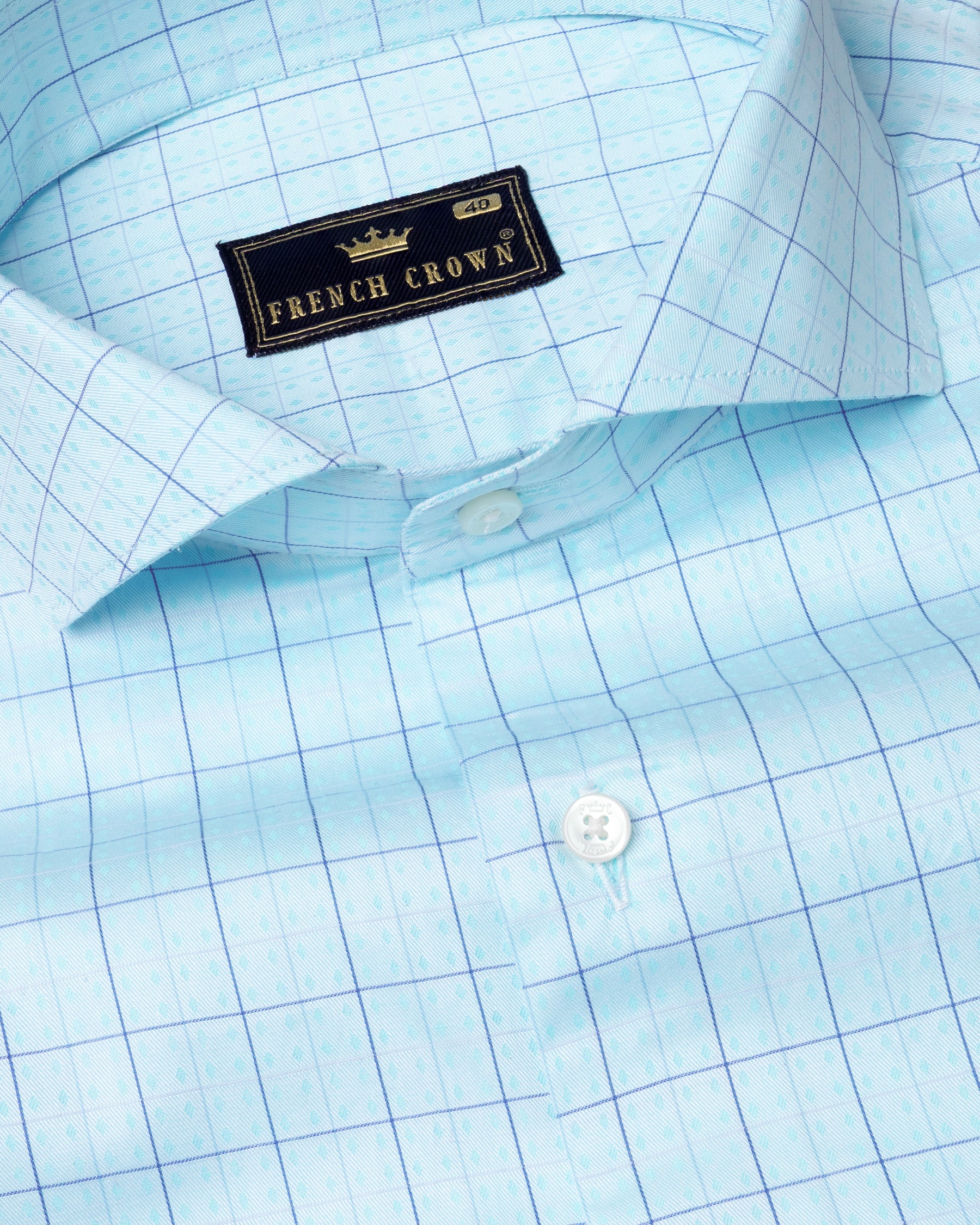 Aqua Blue windowpane with Diamond Dobby Textured Premium Giza Cotton Shirt 5735-CA-38, 5735-CA-H-38, 5735-CA-39, 5735-CA-H-39, 5735-CA-40, 5735-CA-H-40, 5735-CA-42, 5735-CA-H-42, 5735-CA-44, 5735-CA-H-44, 5735-CA-46, 5735-CA-H-46, 5735-CA-48, 5735-CA-H-48, 5735-CA-50, 5735-CA-H-50, 5735-CA-52, 5735-CA-H-52