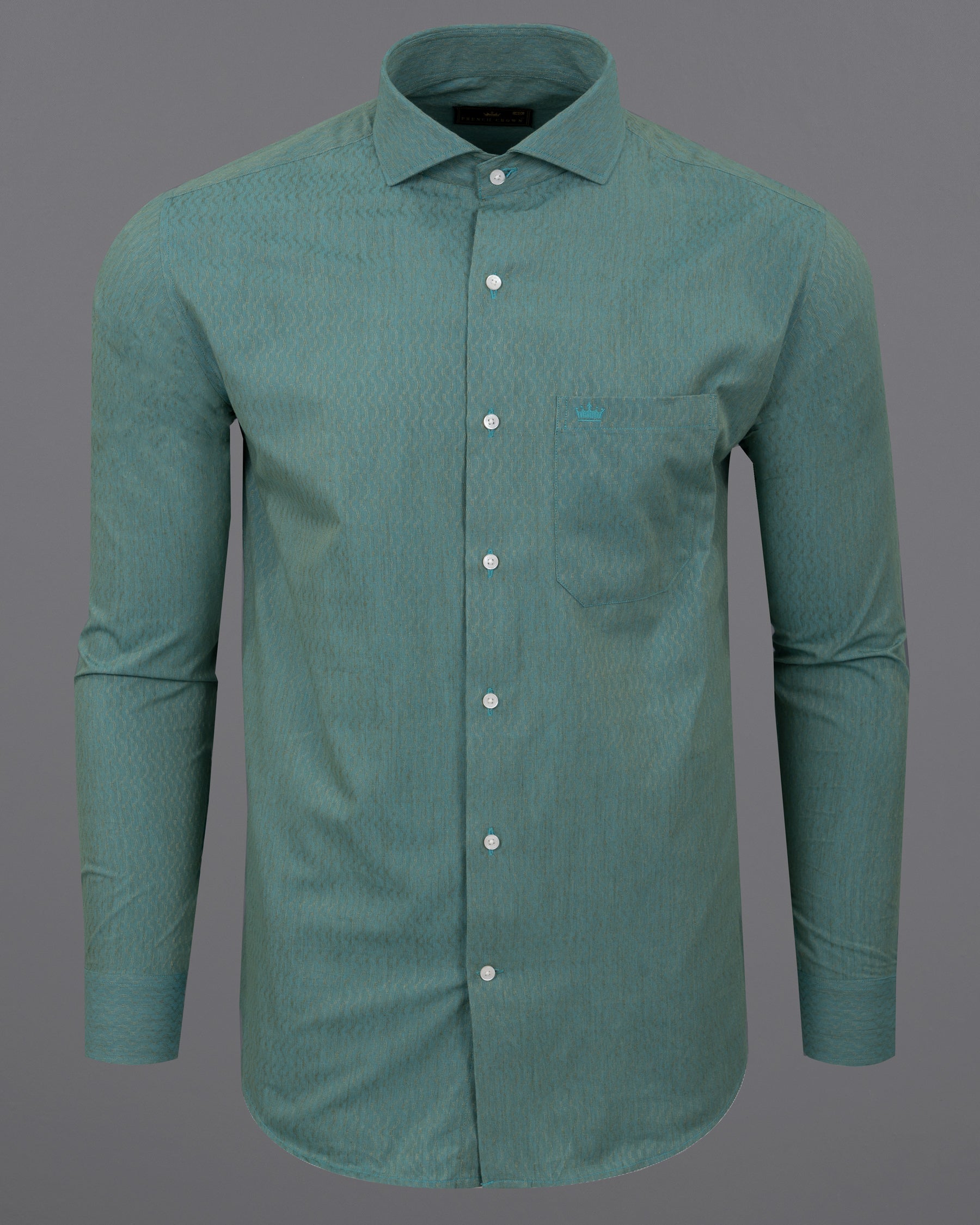 William Green Jacquard Textured Premium Giza Cotton Shirt 5756-CA-38, 5756-CA-H-38, 5756-CA-39, 5756-CA-H-39, 5756-CA-40, 5756-CA-H-40, 5756-CA-42, 5756-CA-H-42, 5756-CA-44, 5756-CA-H-44, 5756-CA-46, 5756-CA-H-46, 5756-CA-48, 5756-CA-H-48, 5756-CA-50, 5756-CA-H-50, 5756-CA-52, 5756-CA-H-52