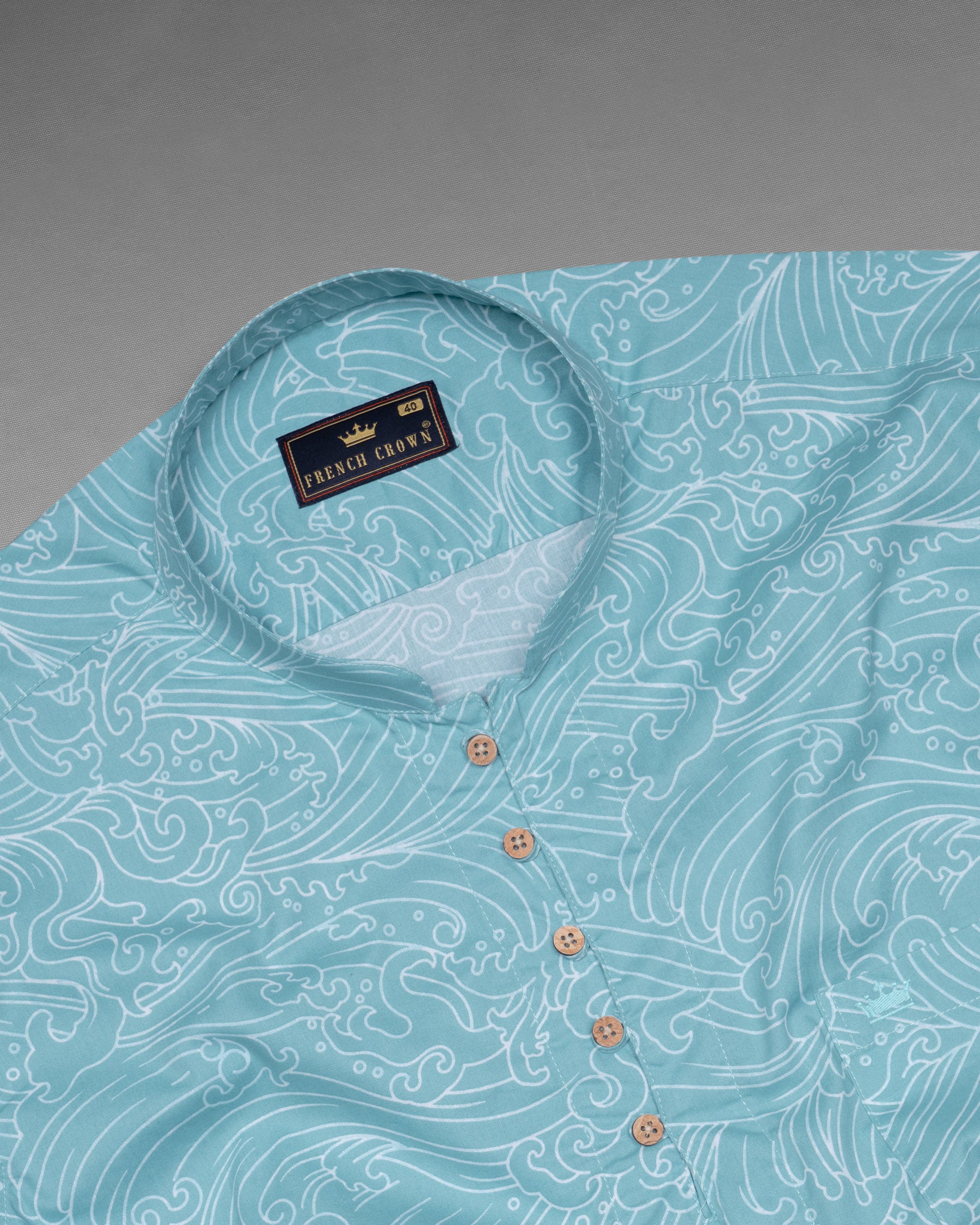 Neptune Sky Blue Waves Printed Premium Cotton Kurta Shirt 5788-KS-38, 5788-KS-H-38, 5788-KS-39, 5788-KS-H-39, 5788-KS-40, 5788-KS-H-40, 5788-KS-42, 5788-KS-H-42, 5788-KS-44, 5788-KS-H-44, 5788-KS-46, 5788-KS-H-46, 5788-KS-48, 5788-KS-H-48, 5788-KS-50, 5788-KS-H-50, 5788-KS-52, 5788-KS-H-52