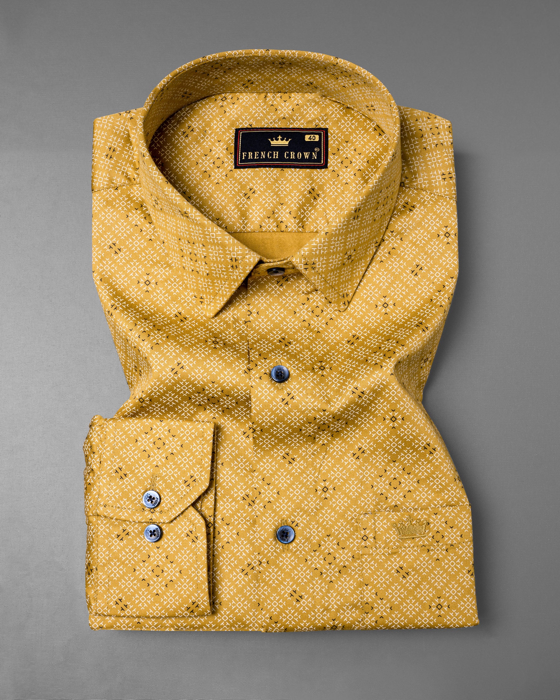 Anzac Yellow Printed Super Soft Premium Cotton Shirt 5801-BLE-38, 5801-BLE-H-38, 5801-BLE-39, 5801-BLE-H-39, 5801-BLE-40, 5801-BLE-H-40, 5801-BLE-42, 5801-BLE-H-42, 5801-BLE-44, 5801-BLE-H-44, 5801-BLE-46, 5801-BLE-H-46, 5801-BLE-48, 5801-BLE-H-48, 5801-BLE-50, 5801-BLE-H-50, 5801-BLE-52, 5801-BLE-H-52