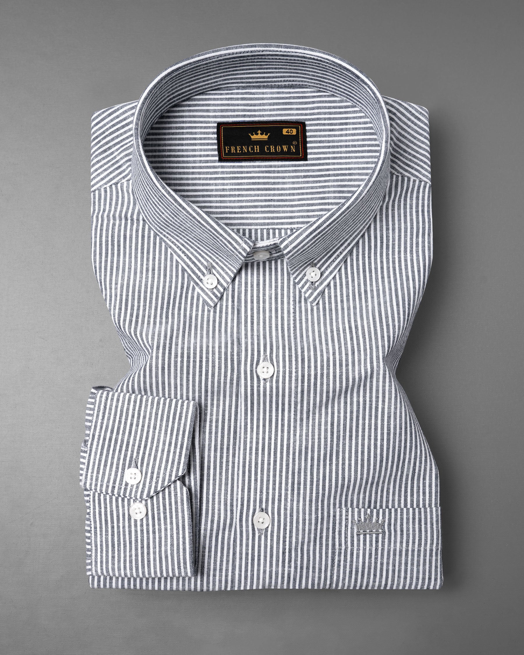 Bright White with Jade Black Striped Heavyweight Royal Oxford Shirt 5816-BD-38, 5816-BD-H-38, 5816-BD-39, 5816-BD-H-39, 5816-BD-40, 5816-BD-H-40, 5816-BD-42, 5816-BD-H-42, 5816-BD-44, 5816-BD-H-44, 5816-BD-46, 5816-BD-H-46, 5816-BD-48, 5816-BD-H-48, 5816-BD-50, 5816-BD-H-50, 5816-BD-52, 5816-BD-H-52