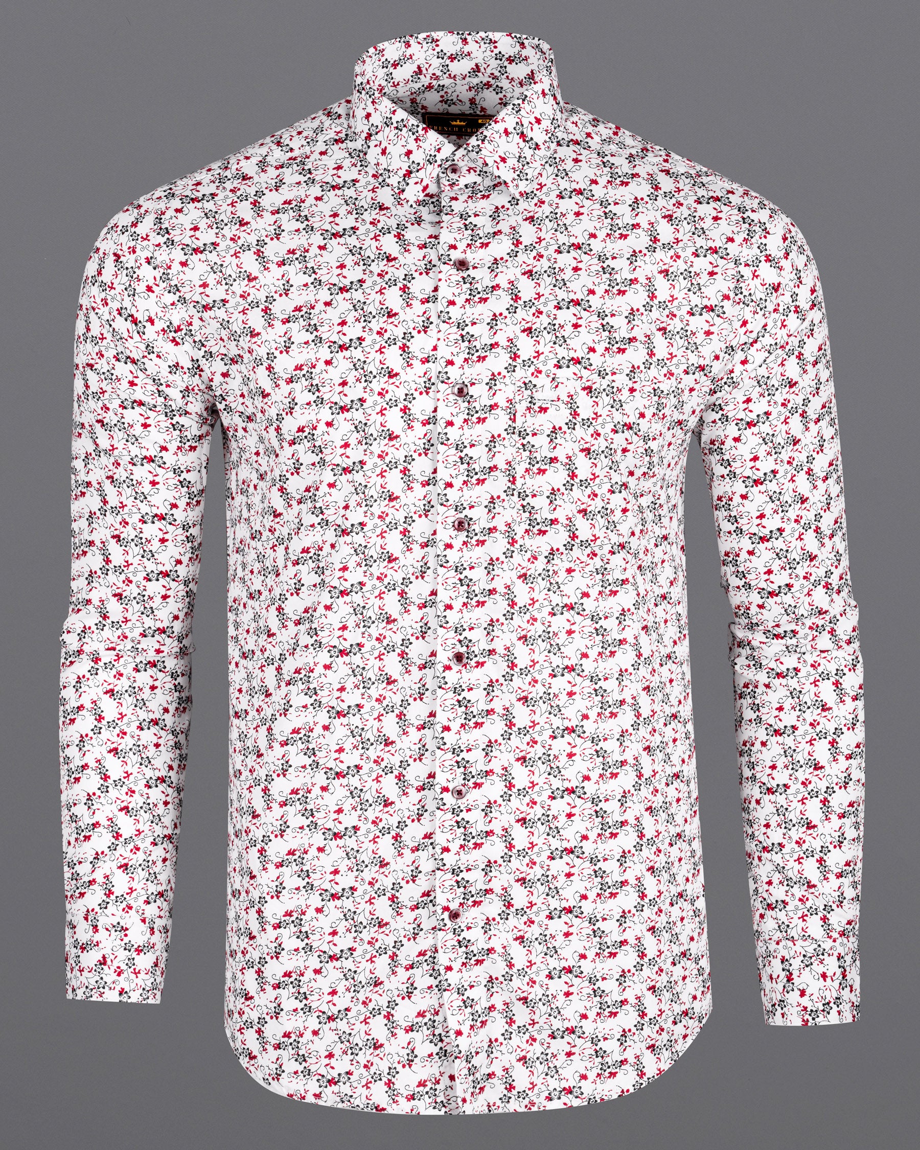 Bright White Floral Print Royal Oxford Shirt 5819-MN-38, 5819-MN-H-38, 5819-MN-39, 5819-MN-H-39, 5819-MN-40, 5819-MN-H-40, 5819-MN-42, 5819-MN-H-42, 5819-MN-44, 5819-MN-H-44, 5819-MN-46, 5819-MN-H-46, 5819-MN-48, 5819-MN-H-48, 5819-MN-50, 5819-MN-H-50, 5819-MN-52, 5819-MN-H-52