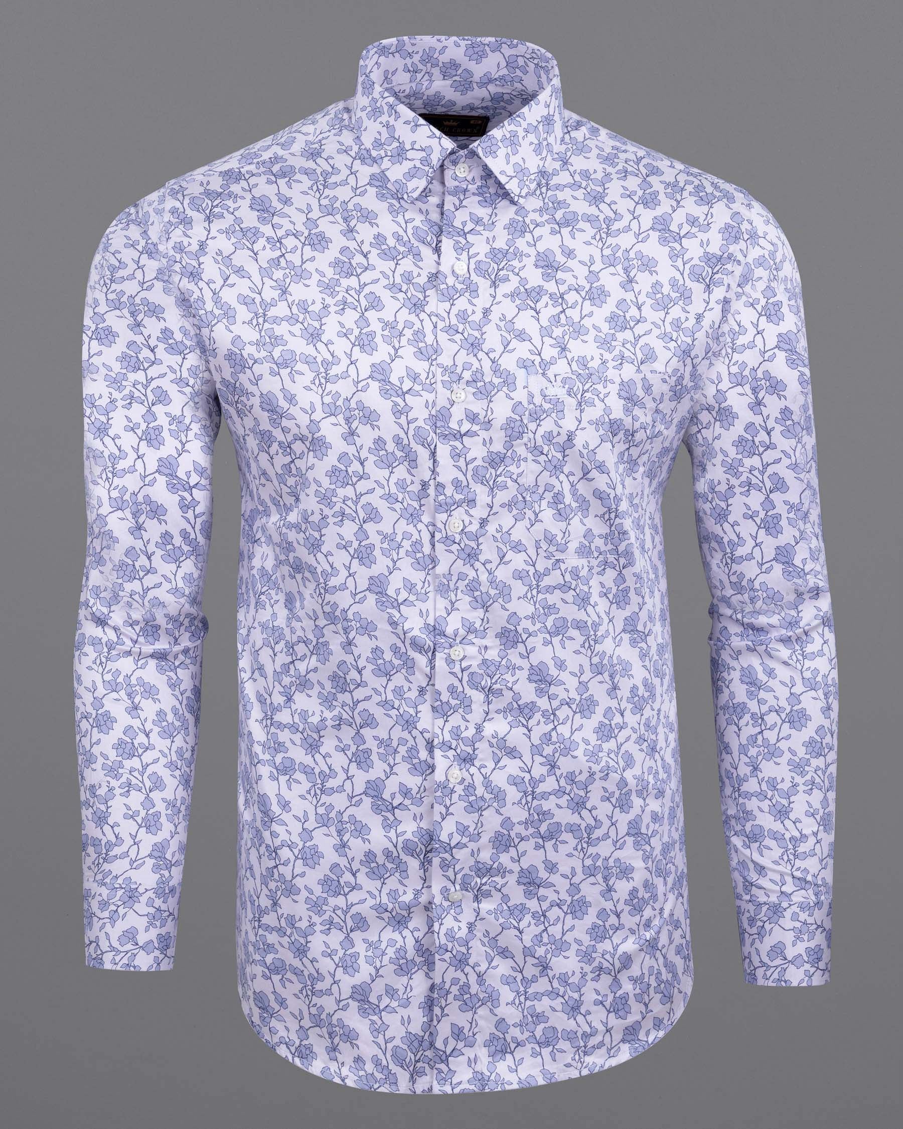 Blue Chalk Floral Printed Super Soft Premium Cotton Shirt 5831-38, 5831-H-38, 5831-39, 5831-H-39, 5831-40, 5831-H-40, 5831-42, 5831-H-42, 5831-44, 5831-H-44, 5831-46, 5831-H-46, 5831-48, 5831-H-48, 5831-50, 5831-H-50, 5831-52, 5831-H-52