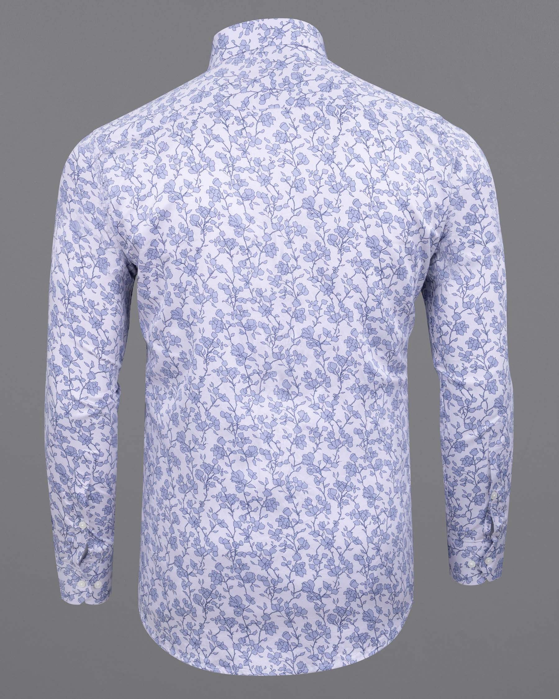 Blue Chalk Floral Printed Super Soft Premium Cotton Shirt 5831-38, 5831-H-38, 5831-39, 5831-H-39, 5831-40, 5831-H-40, 5831-42, 5831-H-42, 5831-44, 5831-H-44, 5831-46, 5831-H-46, 5831-48, 5831-H-48, 5831-50, 5831-H-50, 5831-52, 5831-H-52