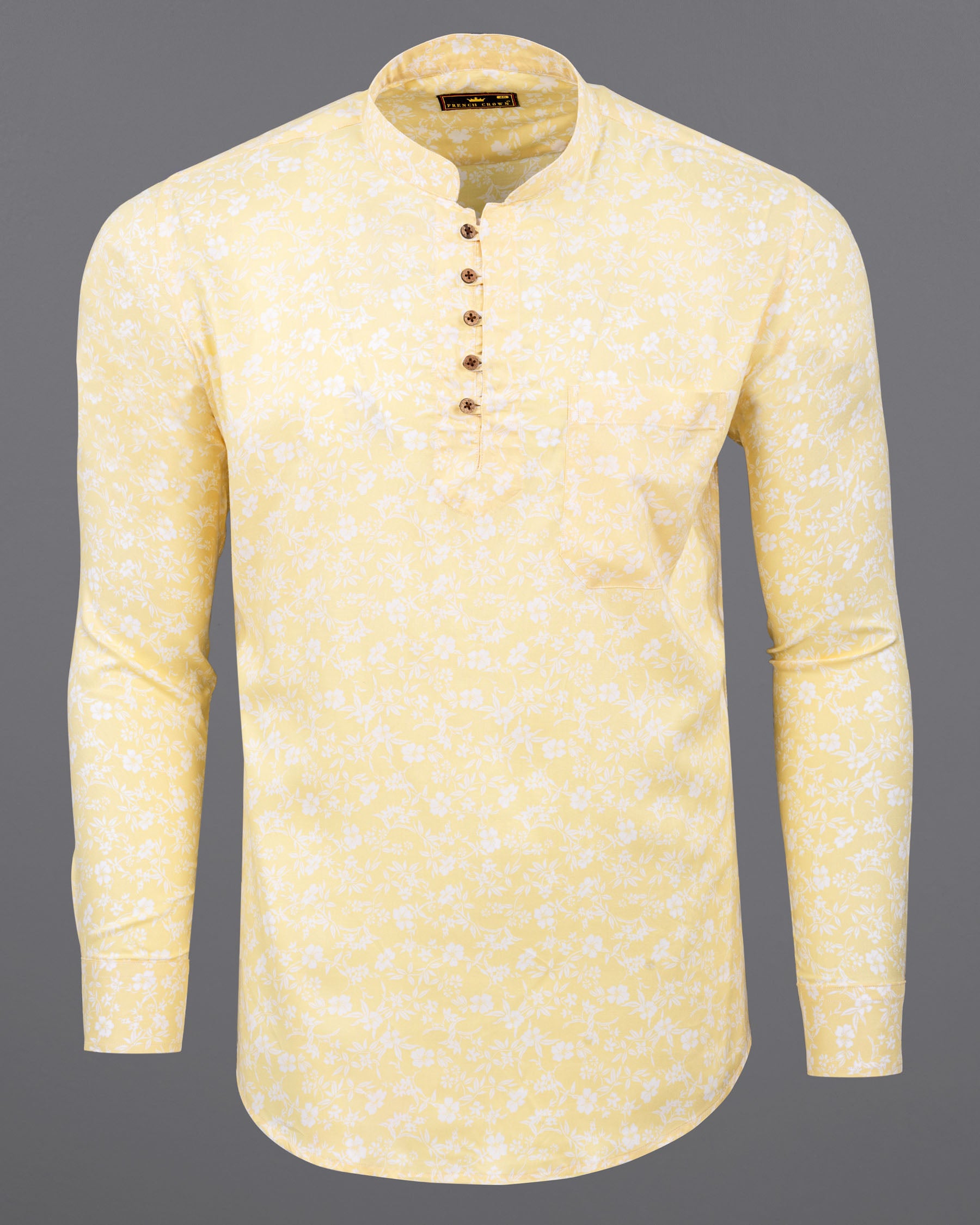 Astra Yellow Floral Printed Premium Tencel Shirt 5856-KS-38, 5856-KS-H-38, 5856-KS-39, 5856-KS-H-39, 5856-KS-40, 5856-KS-H-40, 5856-KS-42, 5856-KS-H-42, 5856-KS-44, 5856-KS-H-44, 5856-KS-46, 5856-KS-H-46, 5856-KS-48, 5856-KS-H-48, 5856-KS-50, 5856-KS-H-50, 5856-KS-52, 5856-KS-H-52