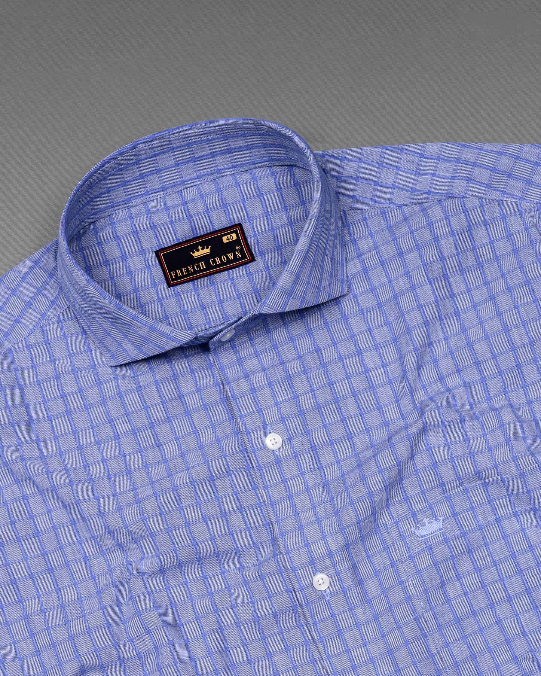 Periwinkle Gray with Powder Blue windowpane Chambray Shirt 5859-CA-38, 5859-CA-H-38, 5859-CA-39, 5859-CA-H-39, 5859-CA-40, 5859-CA-H-40, 5859-CA-42, 5859-CA-H-42, 5859-CA-44, 5859-CA-H-44, 5859-CA-46, 5859-CA-H-46, 5859-CA-48, 5859-CA-H-48, 5859-CA-50, 5859-CA-H-50, 5859-CA-52, 5859-CA-H-52