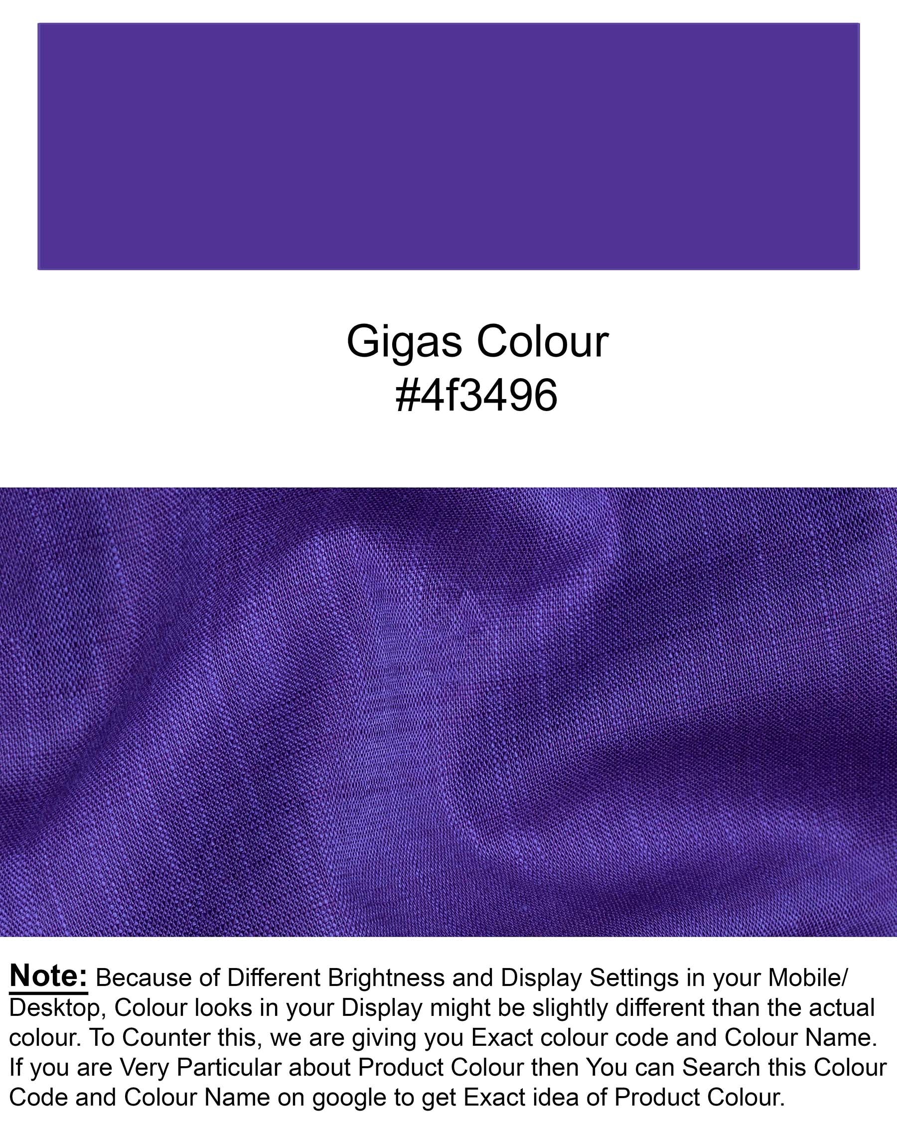 Gigas Blue with Purple Two tone Chambray Premium Cotton Shirt 5878-M-38, 5878-M-H-38, 5878-M-39, 5878-M-H-39, 5878-M-40, 5878-M-H-40, 5878-M-42, 5878-M-H-42, 5878-M-44, 5878-M-H-44, 5878-M-46, 5878-M-H-46, 5878-M-48, 5878-M-H-48, 5878-M-50, 5878-M-H-50, 5878-M-52, 5878-M-H-52