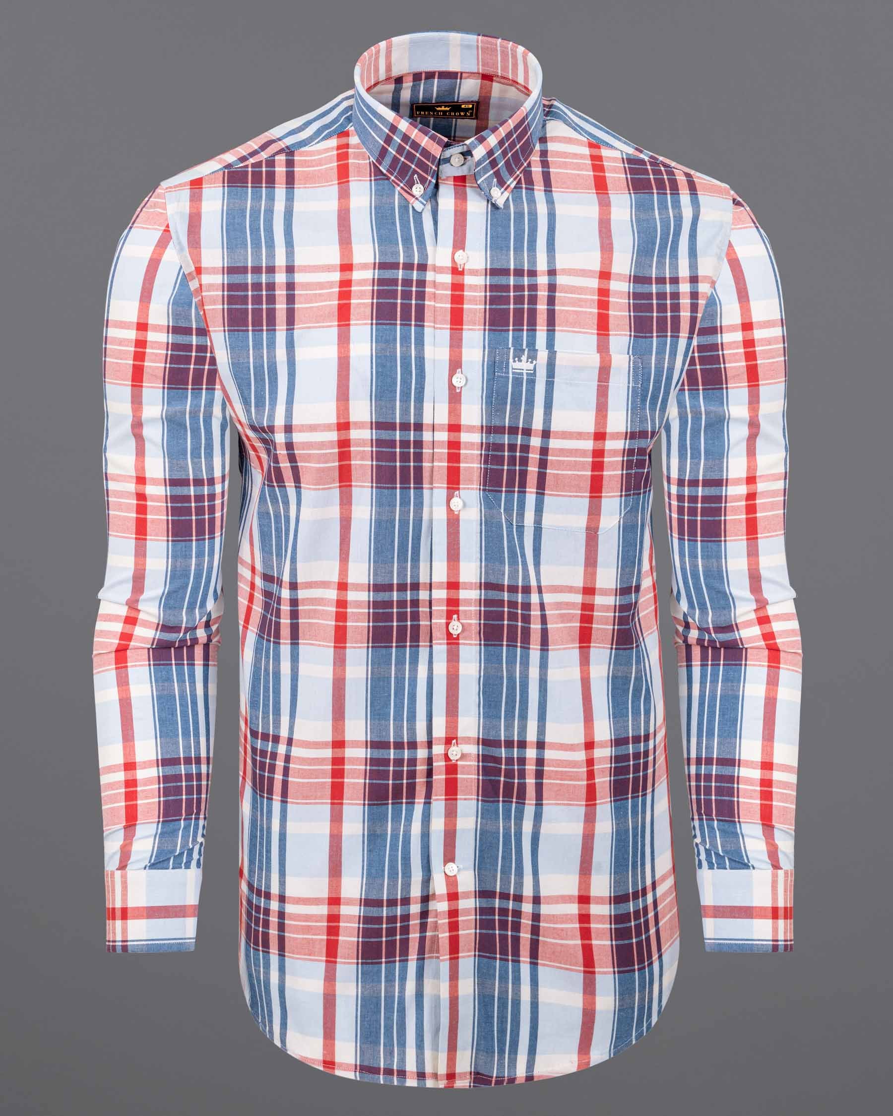 Off White Plaid Premium Cotton Shirt 5887-BD-38, 5887-BD-H-38, 5887-BD-39, 5887-BD-H-39, 5887-BD-40, 5887-BD-H-40, 5887-BD-42, 5887-BD-H-42, 5887-BD-44, 5887-BD-H-44, 5887-BD-46, 5887-BD-H-46, 5887-BD-48, 5887-BD-H-48, 5887-BD-50, 5887-BD-H-50, 5887-BD-52, 5887-BD-H-52