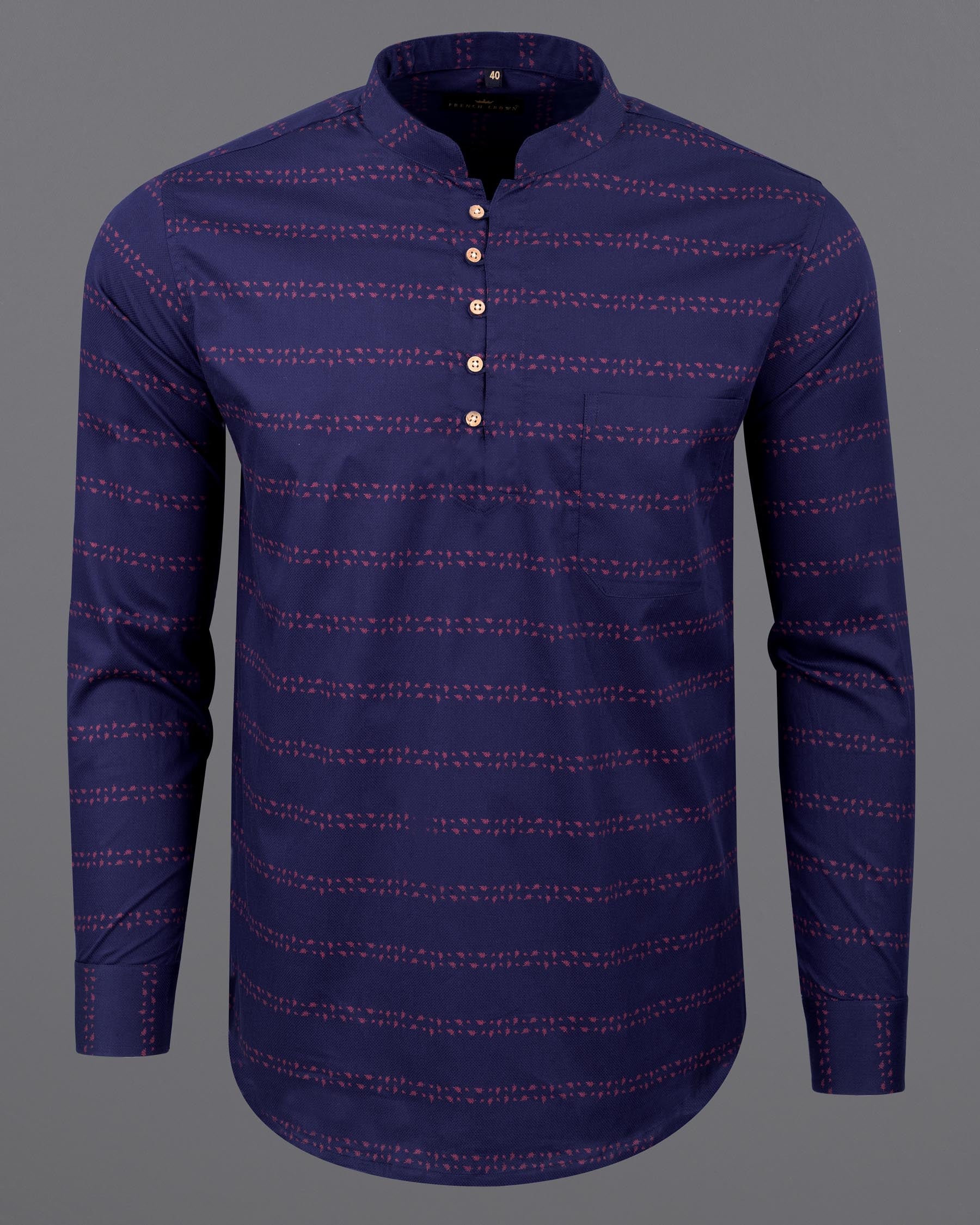 Cherry Pie Blue Leaves Striped Dobby Premium Giza Cotton Kurta Shirt 5890-KS-38, 5890-KS-H-38, 5890-KS-39, 5890-KS-H-39, 5890-KS-40, 5890-KS-H-40, 5890-KS-42, 5890-KS-H-42, 5890-KS-44, 5890-KS-H-44, 5890-KS-46, 5890-KS-H-46, 5890-KS-48, 5890-KS-H-48, 5890-KS-50, 5890-KS-H-50, 5890-KS-52, 5890-KS-H-52