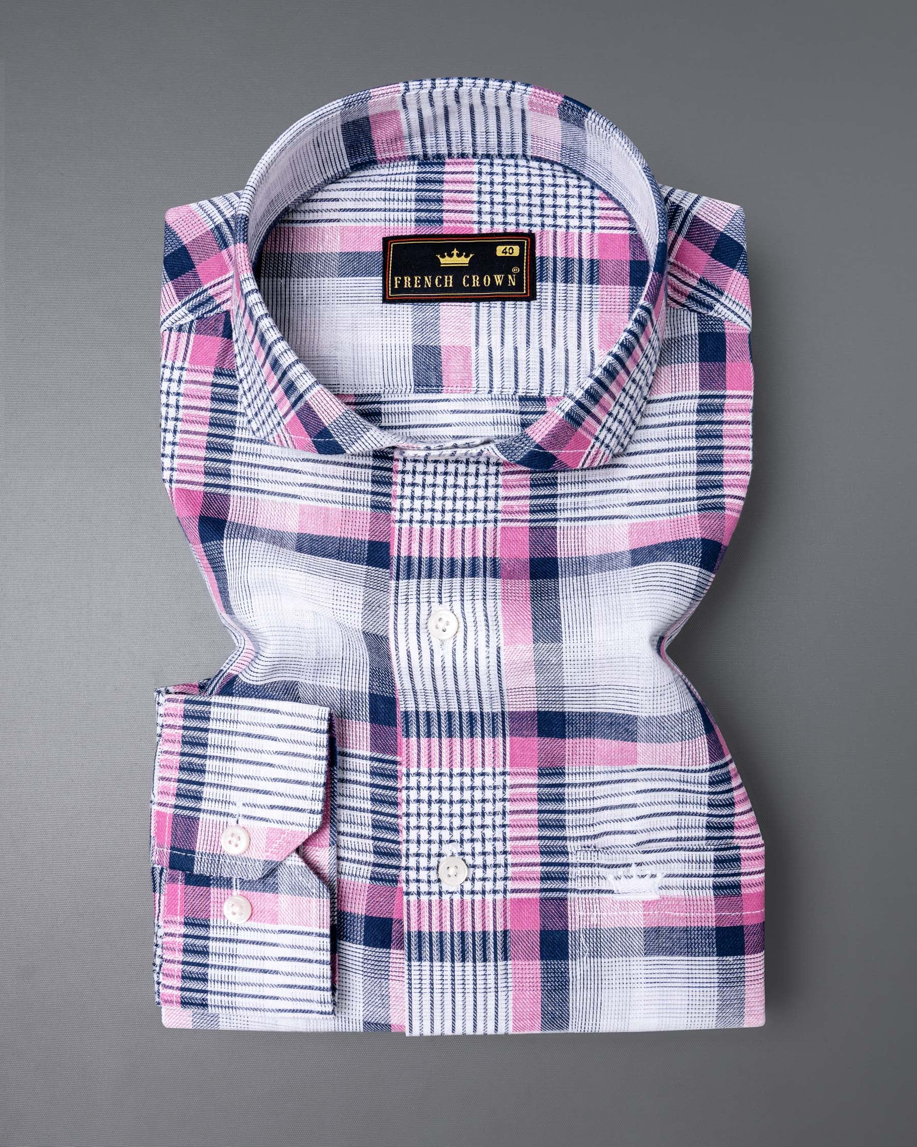 Bright White Twill Plaid Premium Cotton Shirt 5891-CA-38, 5891-CA-H-38, 5891-CA-39, 5891-CA-H-39, 5891-CA-40, 5891-CA-H-40, 5891-CA-42, 5891-CA-H-42, 5891-CA-44, 5891-CA-H-44, 5891-CA-46, 5891-CA-H-46, 5891-CA-48, 5891-CA-H-48, 5891-CA-50, 5891-CA-H-50, 5891-CA-52, 5891-CA-H-52