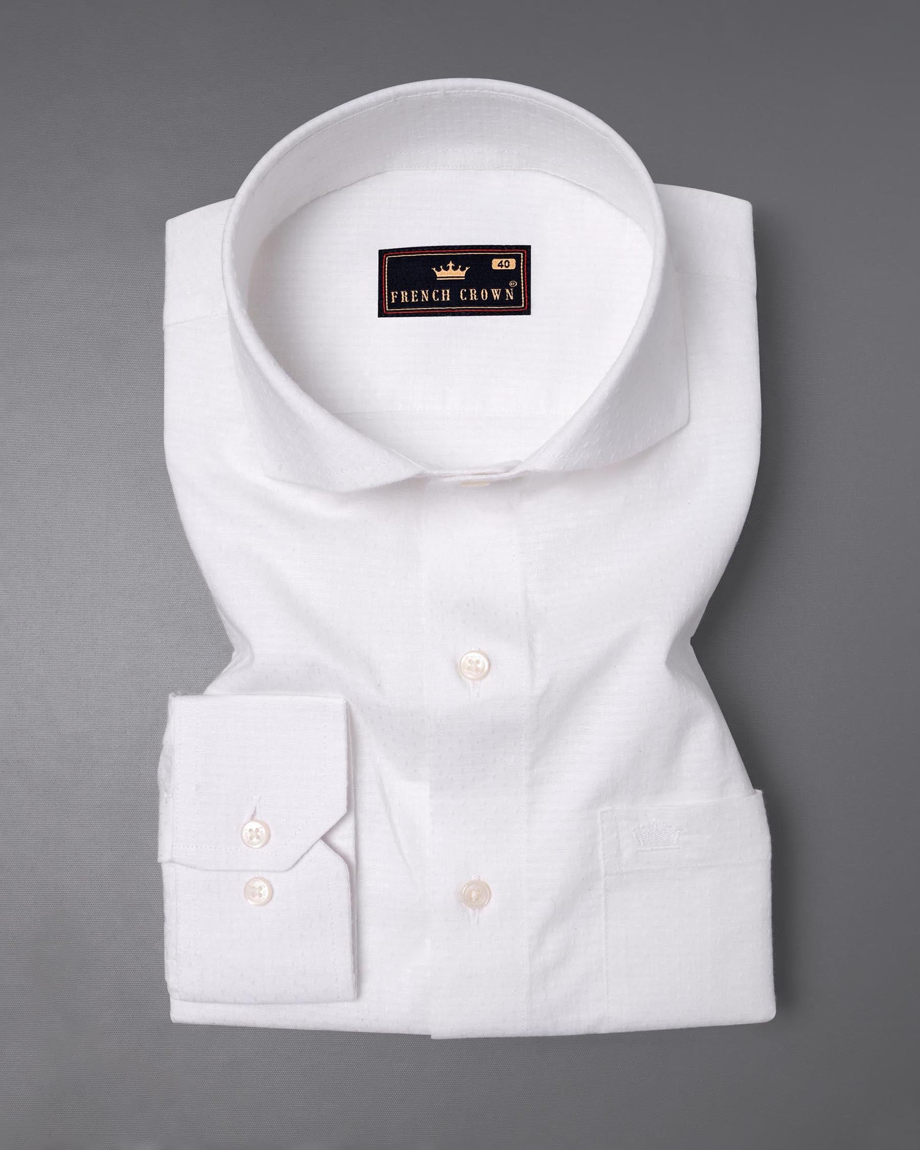 Cloud White Dobby Textured Giza Cotton Shirt 5925-CA-38, 5925-CA-H-38, 5925-CA-39, 5925-CA-H-39, 5925-CA-40, 5925-CA-H-40, 5925-CA-42, 5925-CA-H-42, 5925-CA-44, 5925-CA-H-44, 5925-CA-46, 5925-CA-H-46, 5925-CA-48, 5925-CA-H-48, 5925-CA-50, 5925-CA-H-50, 5925-CA-52, 5925-CA-H-52