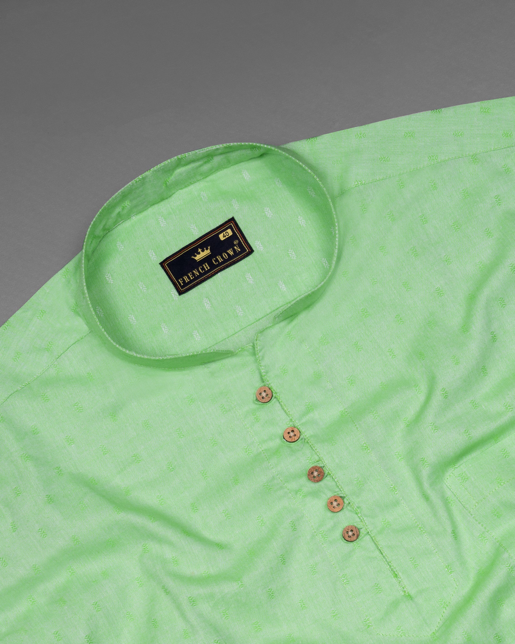 Moss Green Dobby Textured Premium Giza Cotton Shirt 5932-KS-38, 5932-KS-H-38, 5932-KS-39, 5932-KS-H-39, 5932-KS-40, 5932-KS-H-40, 5932-KS-42, 5932-KS-H-42, 5932-KS-44, 5932-KS-H-44, 5932-KS-46, 5932-KS-H-46, 5932-KS-48, 5932-KS-H-48, 5932-KS-50, 5932-KS-H-50, 5932-KS-52, 5932-KS-H-52