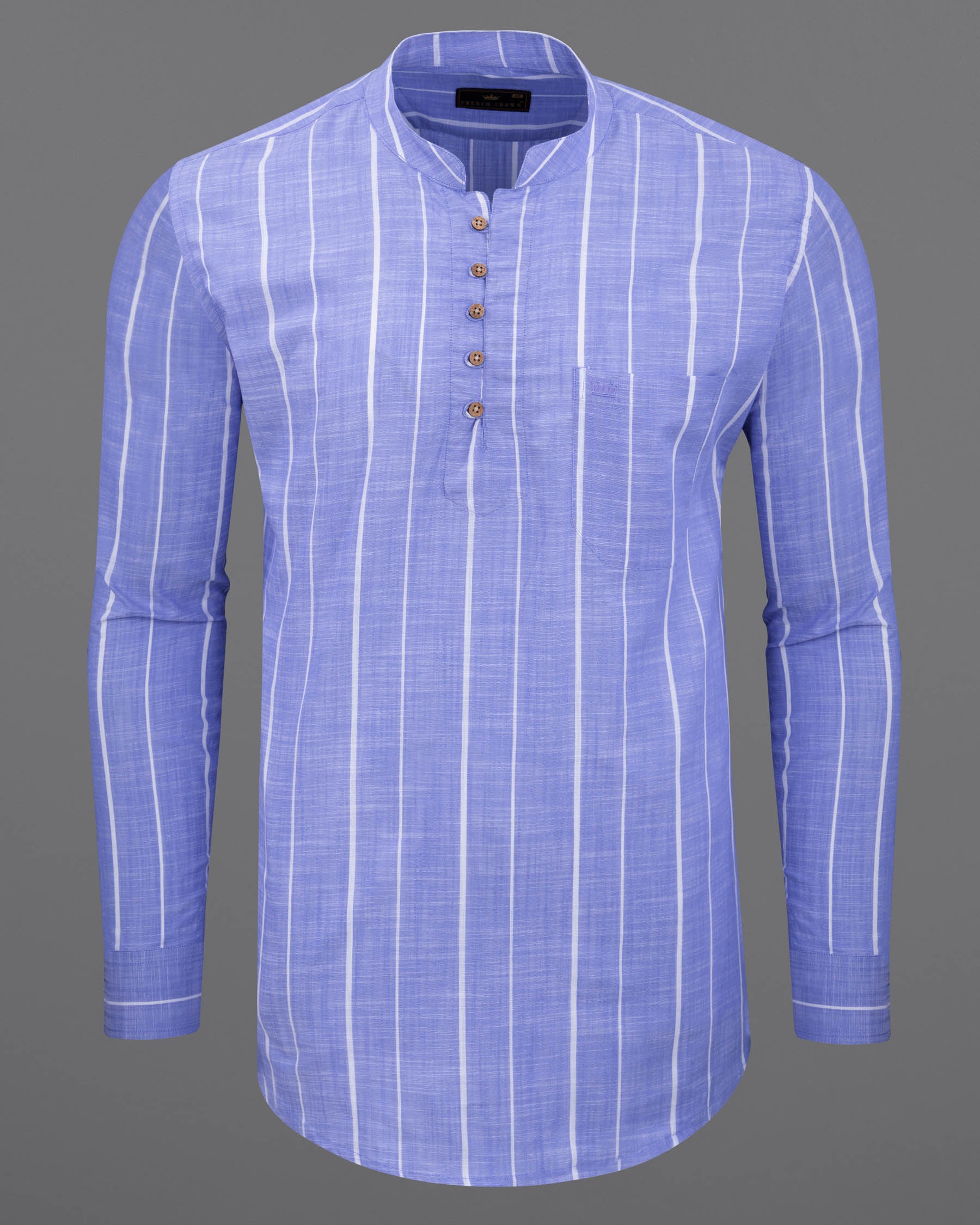 Perano Blue Striped Royal Oxford Kurta Shirt 5942-KS-38, 5942-KS-H-38, 5942-KS-39, 5942-KS-H-39, 5942-KS-40, 5942-KS-H-40, 5942-KS-42, 5942-KS-H-42, 5942-KS-44, 5942-KS-H-44, 5942-KS-46, 5942-KS-H-46, 5942-KS-48, 5942-KS-H-48, 5942-KS-50, 5942-KS-H-50, 5942-KS-52, 5942-KS-H-52