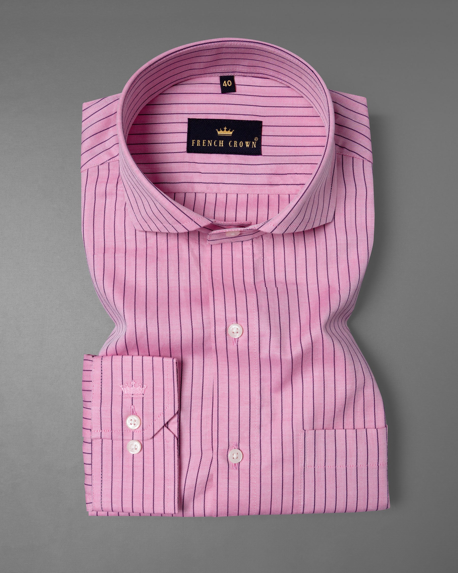 Pink Twill Striped Premium Cotton Shirt 5962-CA-38, 5962-CA-H-38, 5962-CA-39, 5962-CA-H-39, 5962-CA-40, 5962-CA-H-40, 5962-CA-42, 5962-CA-H-42, 5962-CA-44, 5962-CA-H-44, 5962-CA-46, 5962-CA-H-46, 5962-CA-48, 5962-CA-H-48, 5962-CA-50, 5962-CA-H-50, 5962-CA-52, 5962-CA-H-52