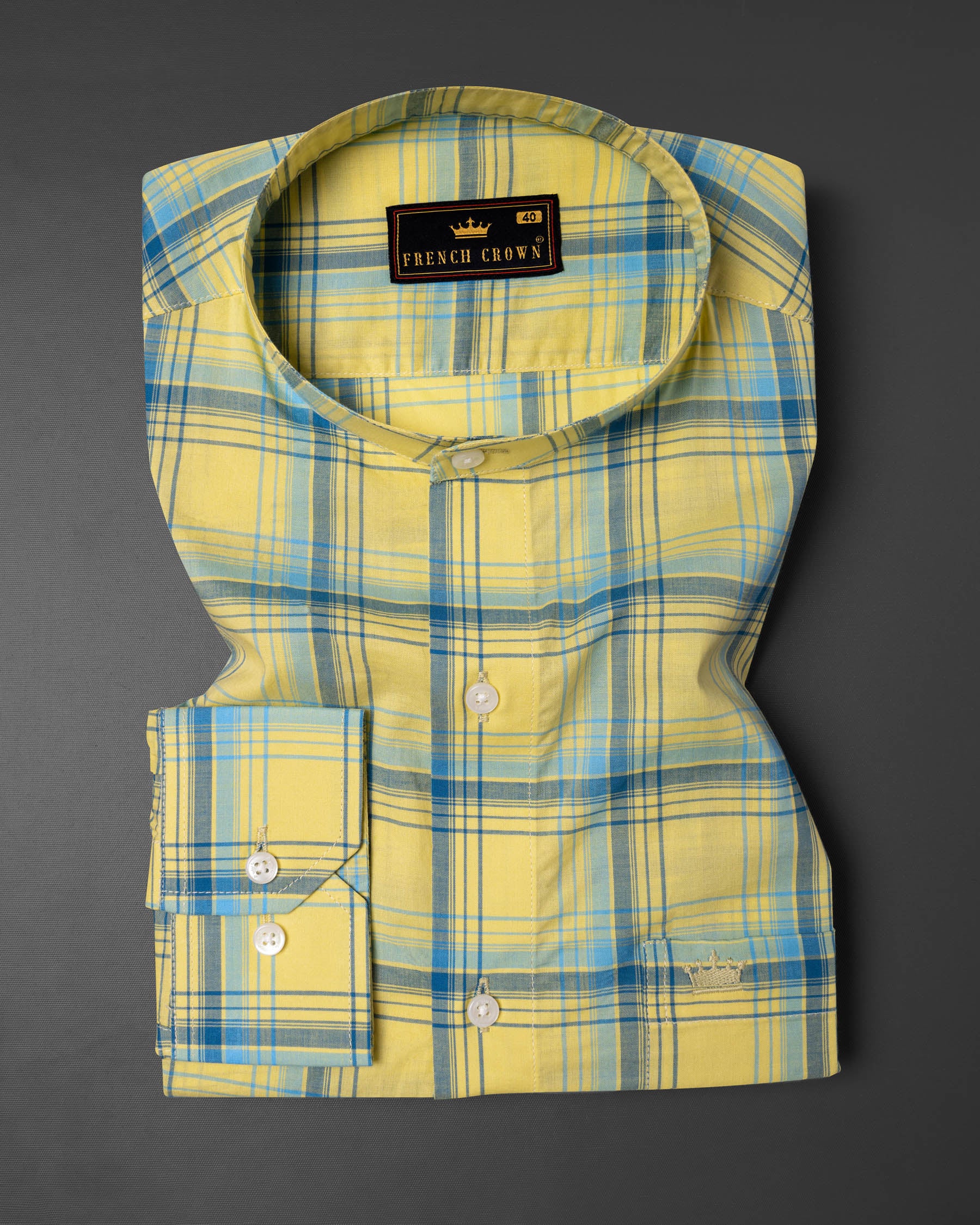 Apache Yellow Plaid Premium Cotton Shirt 5974-M-38, 5974-M-H-38, 5974-M-39, 5974-M-H-39, 5974-M-40, 5974-M-H-40, 5974-M-42, 5974-M-H-42, 5974-M-44, 5974-M-H-44, 5974-M-46, 5974-M-H-46, 5974-M-48, 5974-M-H-48, 5974-M-50, 5974-M-H-50, 5974-M-52, 5974-M-H-52