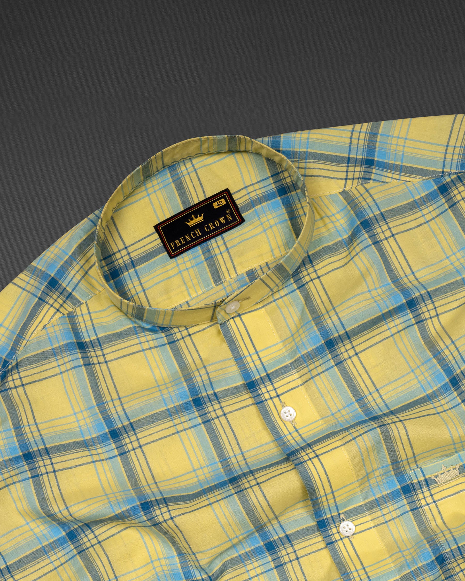 Apache Yellow Plaid Premium Cotton Shirt 5974-M-38, 5974-M-H-38, 5974-M-39, 5974-M-H-39, 5974-M-40, 5974-M-H-40, 5974-M-42, 5974-M-H-42, 5974-M-44, 5974-M-H-44, 5974-M-46, 5974-M-H-46, 5974-M-48, 5974-M-H-48, 5974-M-50, 5974-M-H-50, 5974-M-52, 5974-M-H-52