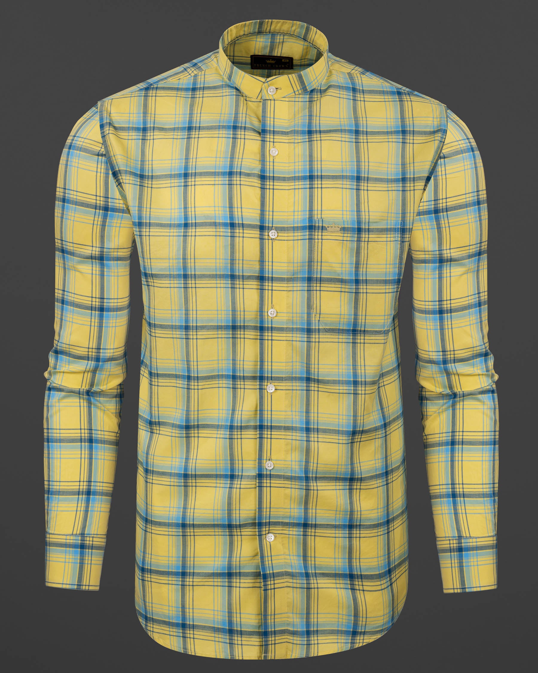 Apache Yellow Plaid Premium Cotton Shirt 5974-M-38, 5974-M-H-38, 5974-M-39, 5974-M-H-39, 5974-M-40, 5974-M-H-40, 5974-M-42, 5974-M-H-42, 5974-M-44, 5974-M-H-44, 5974-M-46, 5974-M-H-46, 5974-M-48, 5974-M-H-48, 5974-M-50, 5974-M-H-50, 5974-M-52, 5974-M-H-52